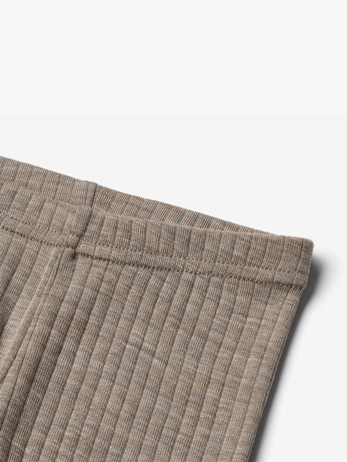 Wheat Wool Silk Leggings Agi Khaki Melange