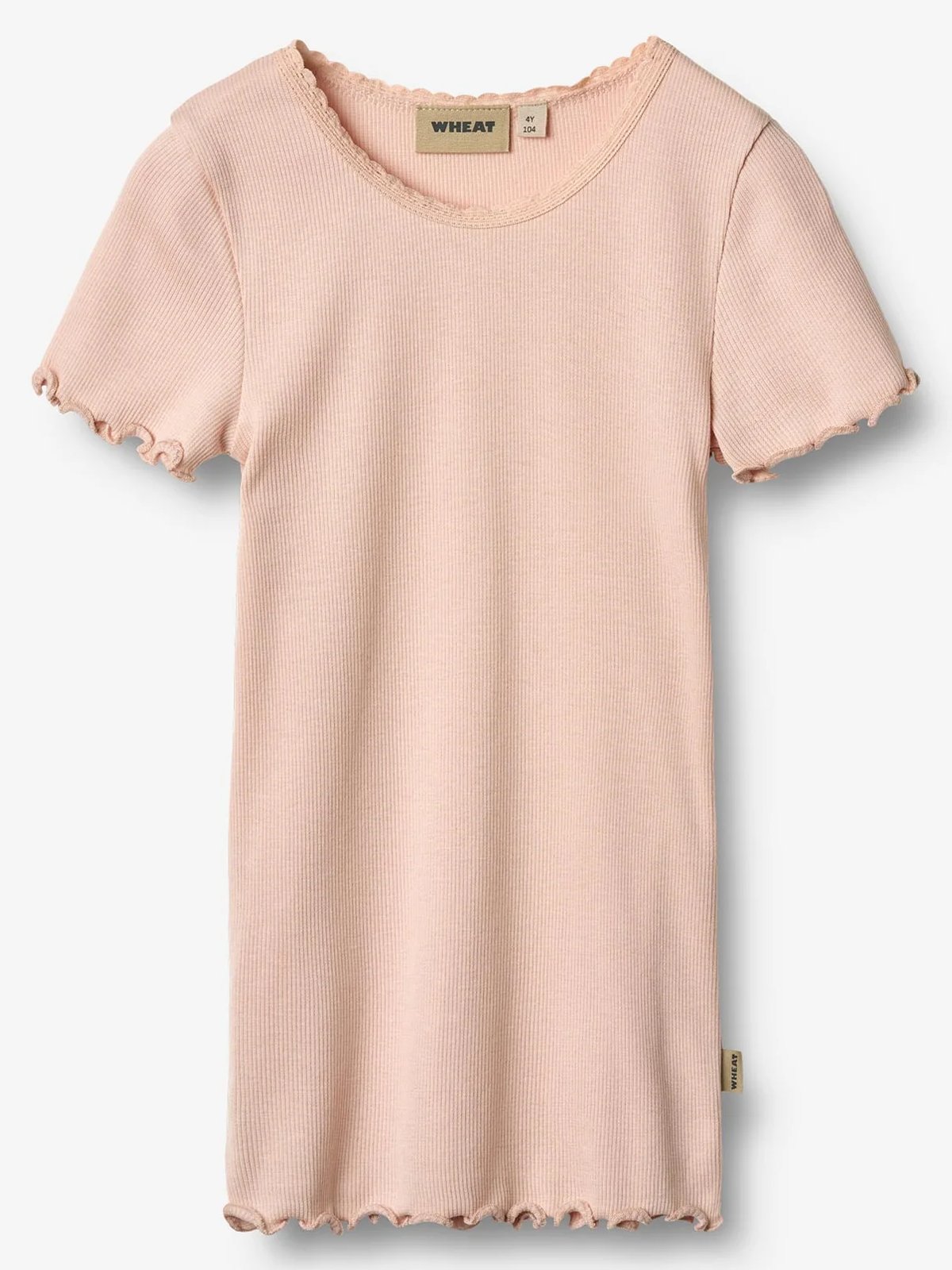 Wheat Rib T-Shirt Short Sleeve Katie Powder