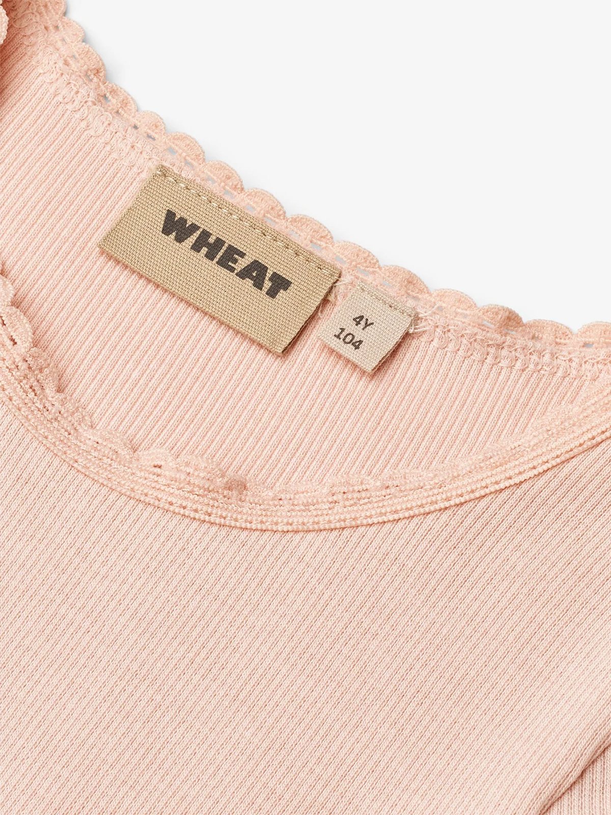 Wheat Rib T-Shirt Short Sleeve Katie Powder