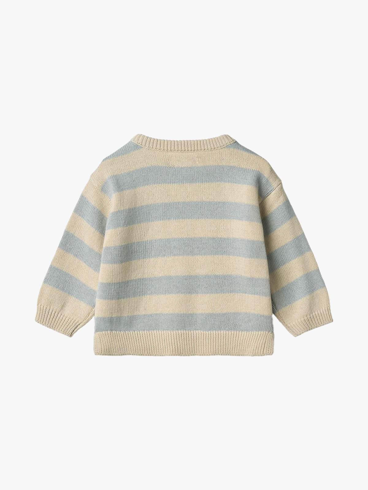 Wheat Knit Pullover Morgan Blue Stripe