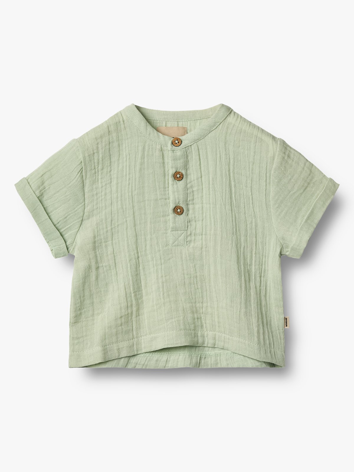 Wheat Shirt Short Sleeve Svend Soft Mint