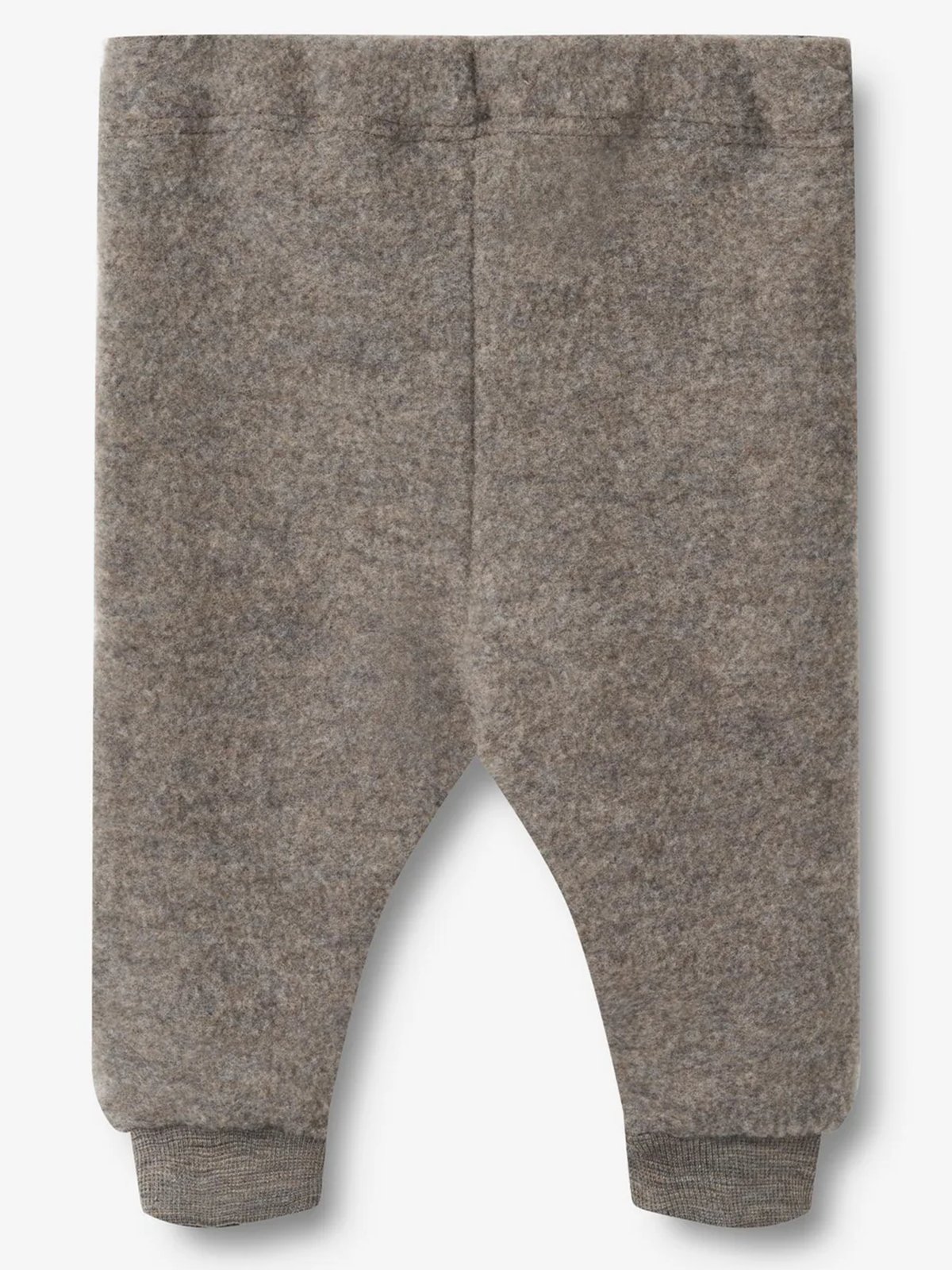Wheat Wool Fleece Trousers Kinnie Brown Melange