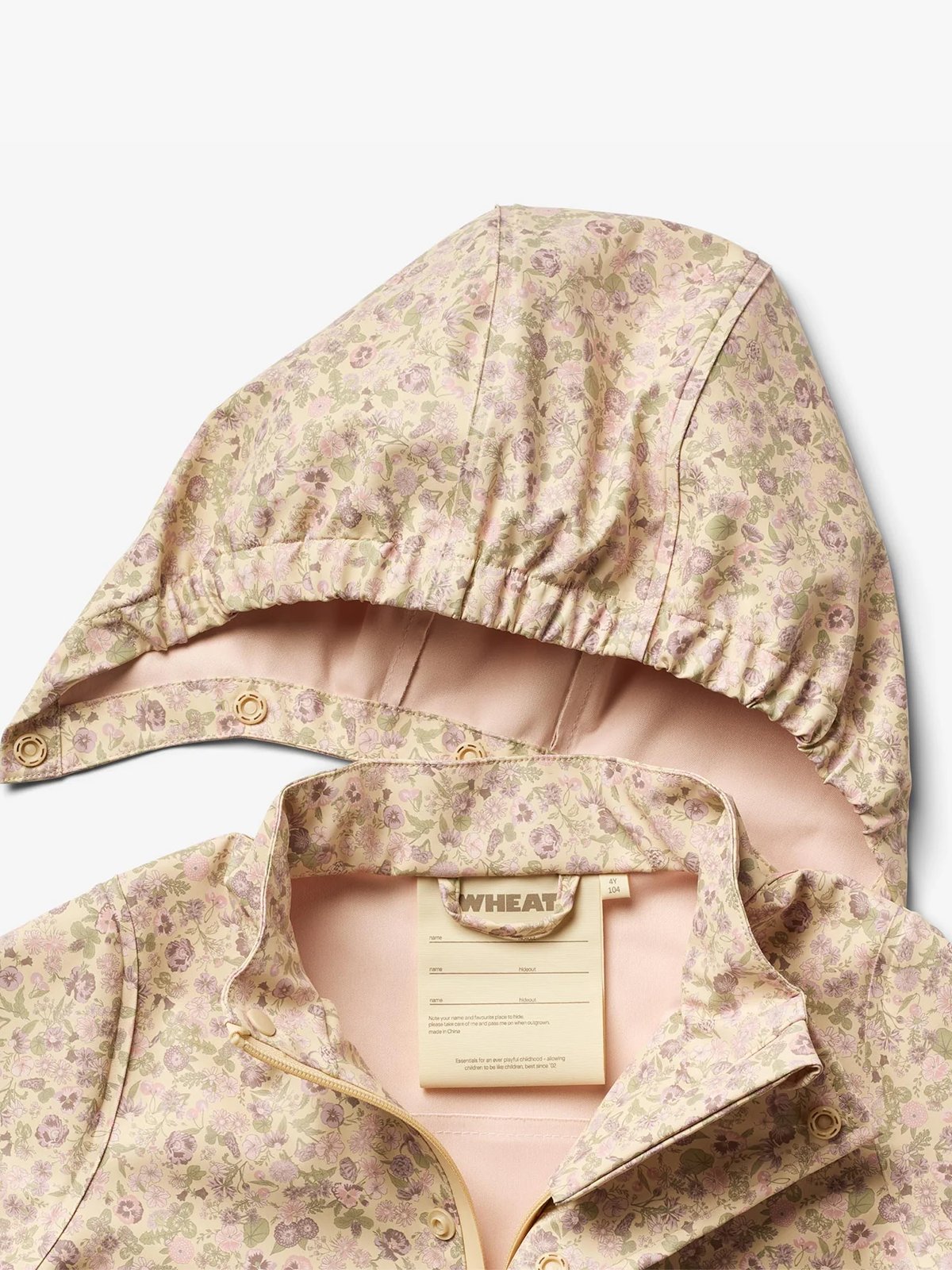 Wheat Rainwear Ollo Jacket Rose Flower Field