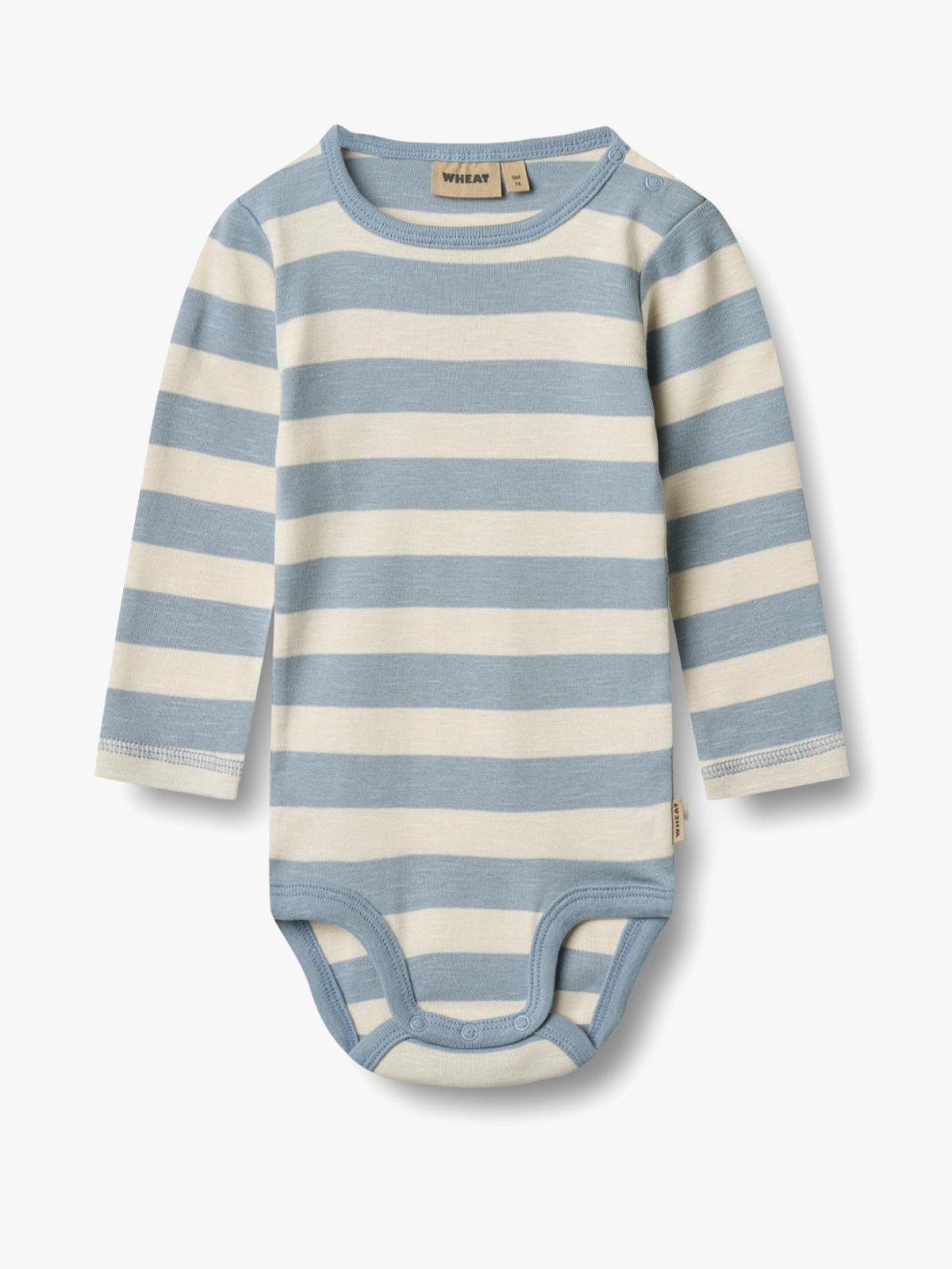 Wheat Body Long Sleeve Freddie Calm Blue Stripe