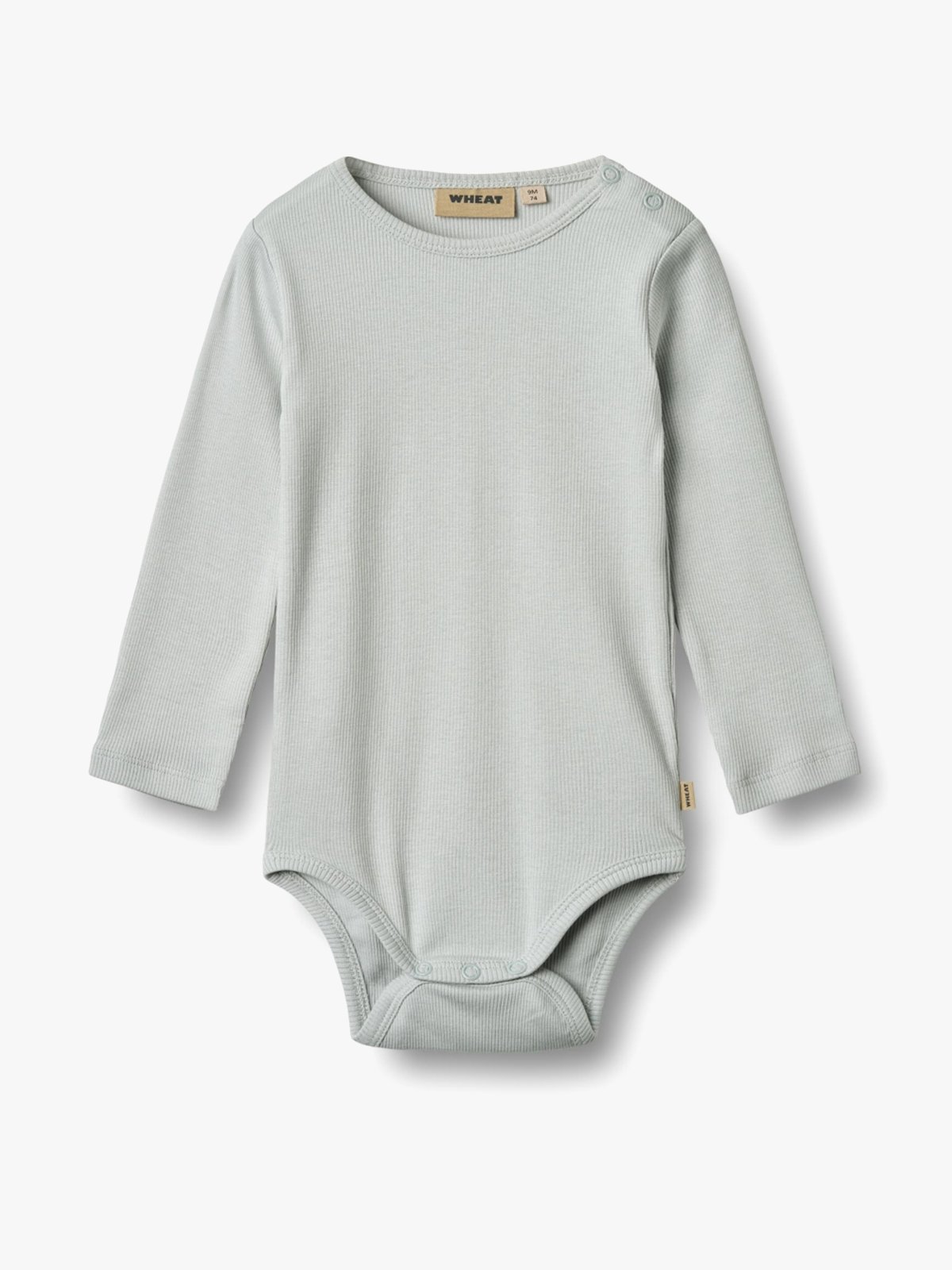 Wheat Rib Body Long Sleeve Spencer Soft Blue