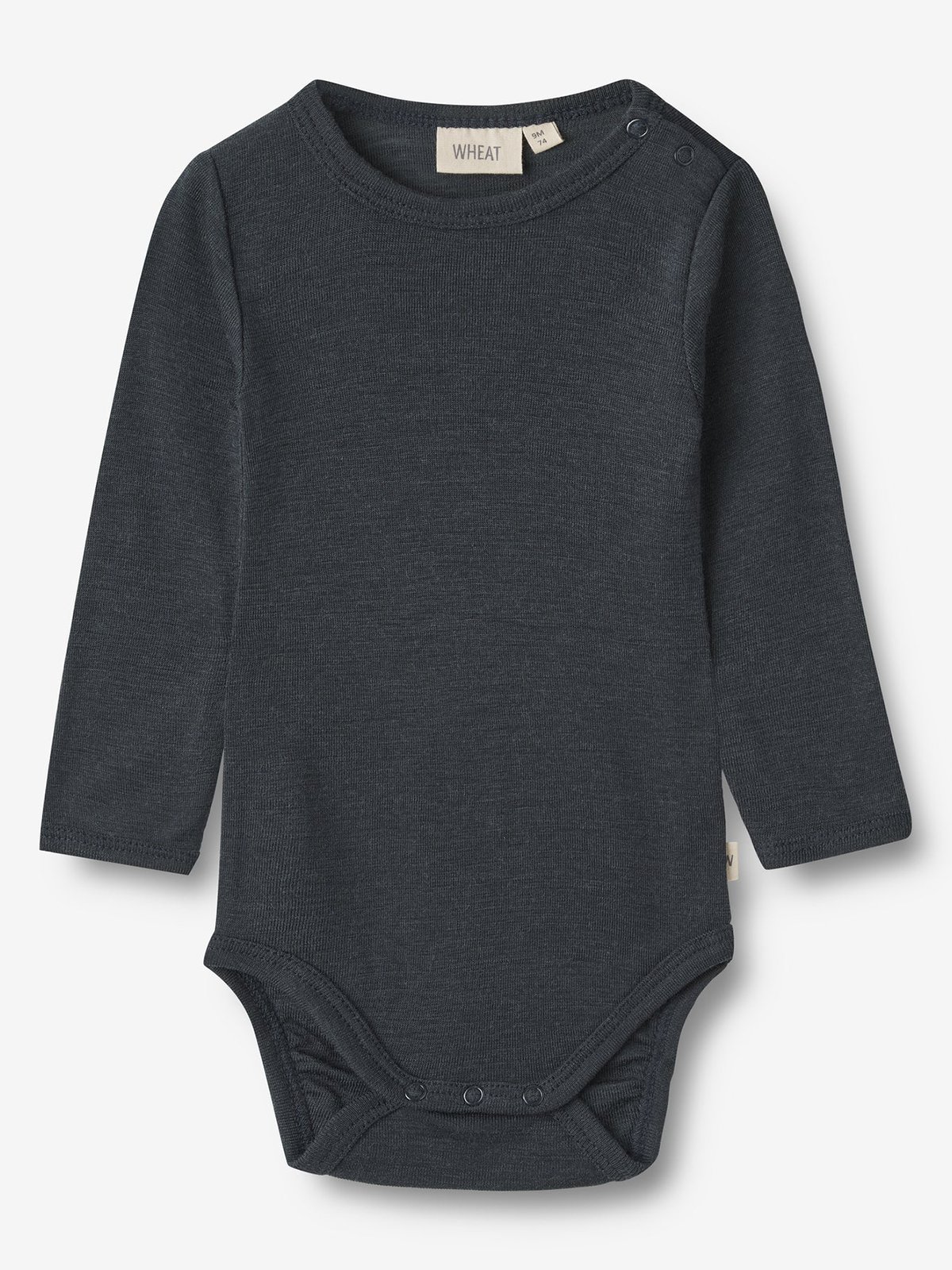 Wheat Wool Body Long Sleeve Lucca - Blå | Getinspired.no