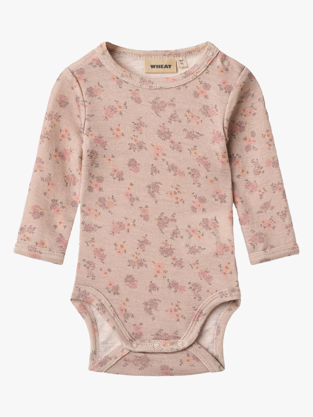 Wheat Wool Body Long Sleeve Lucca Lilac flowers