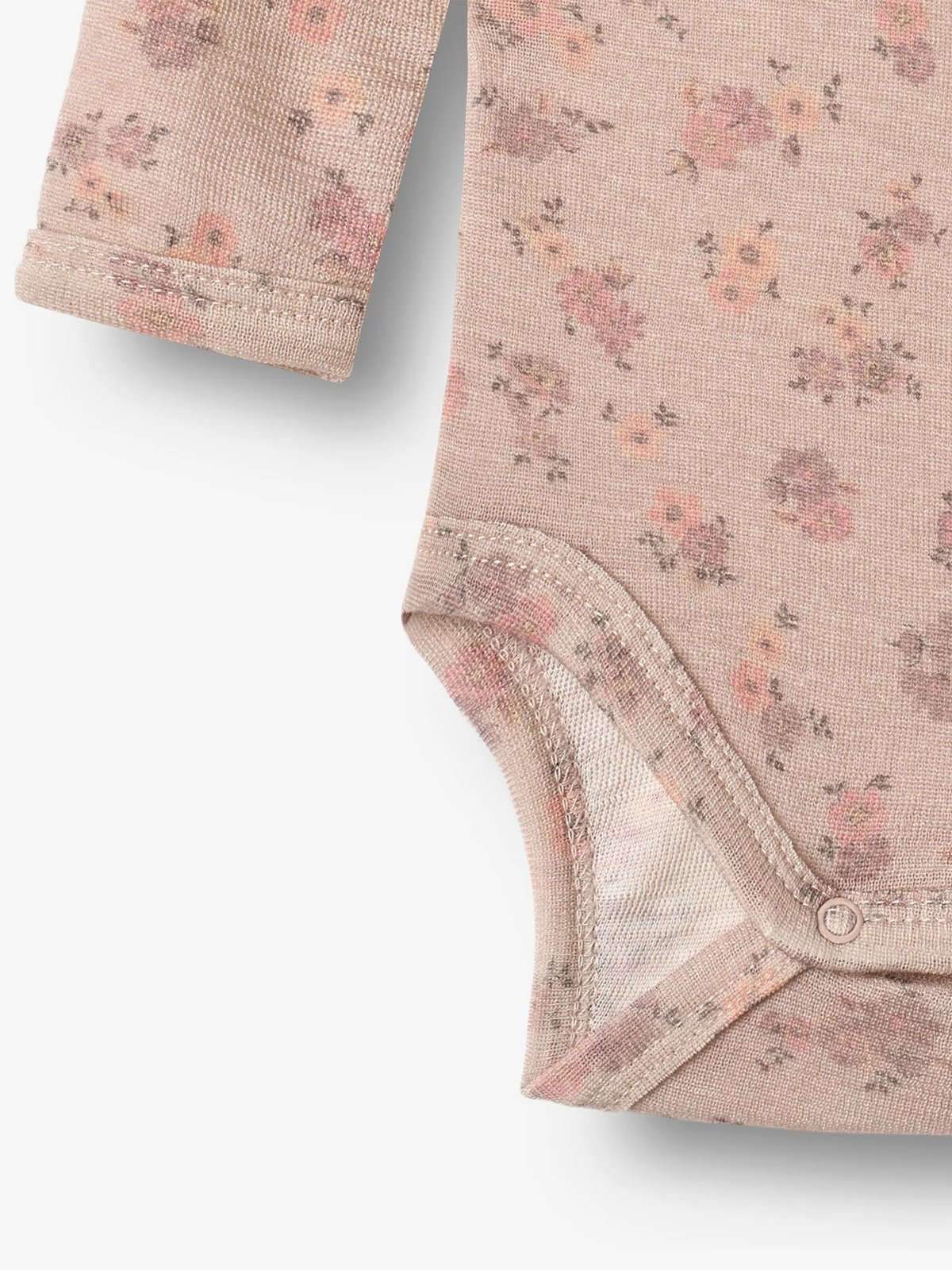 Wheat Wool Body Long Sleeve Lucca Lilac flowers