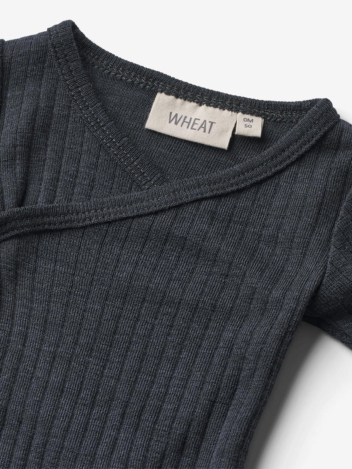 Wheat Wool Silk Body Long Sleeve Willow Navy