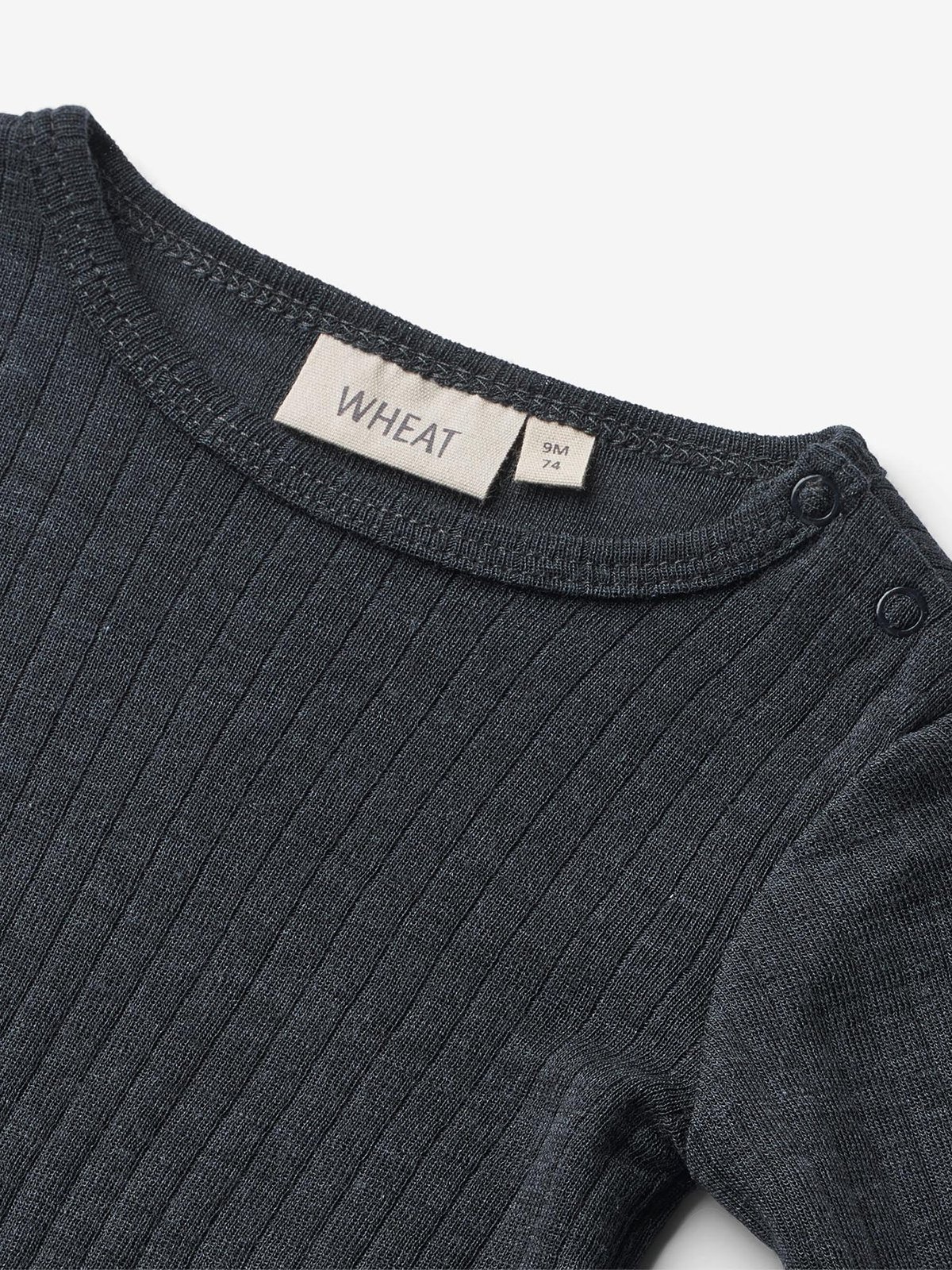 Wheat Wool Silk Body Long Sleeve Lucca Navy