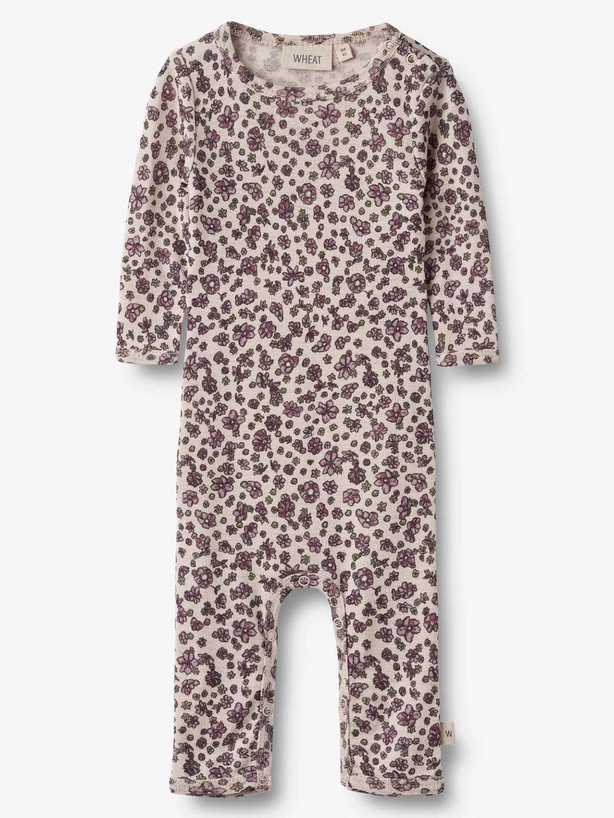 Wheat Wool Jumpsuit Long Sleeve Haven Autumn Flowers