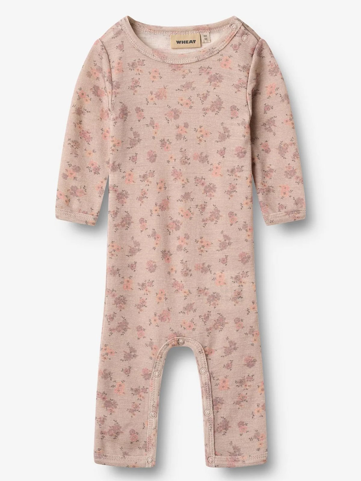 Wheat Wool Jumpsuit Long Sleeve Haven Lilac flowers