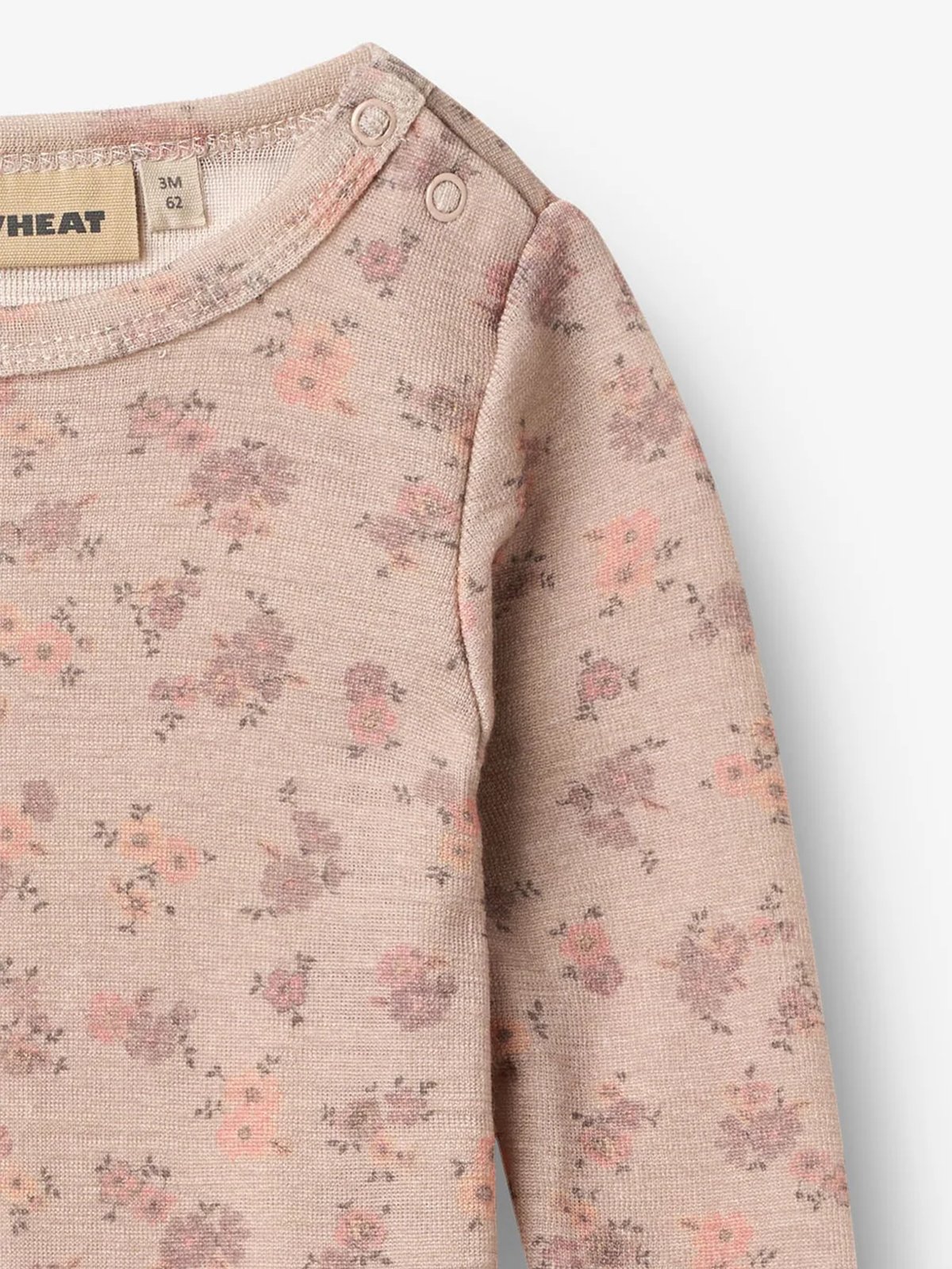 Wheat Wool Jumpsuit Long Sleeve Haven Lilac flowers