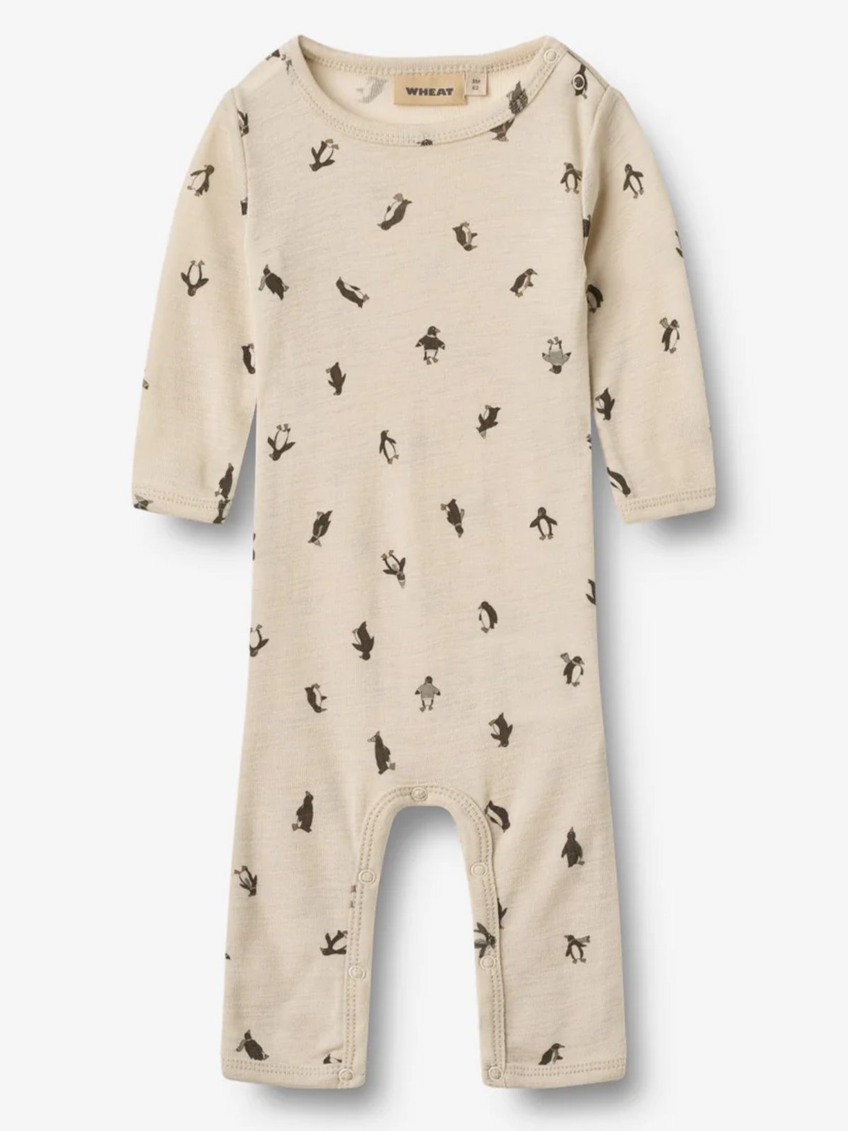 Wheat Wool Jumpsuit Long Sleeve Haven Penguins