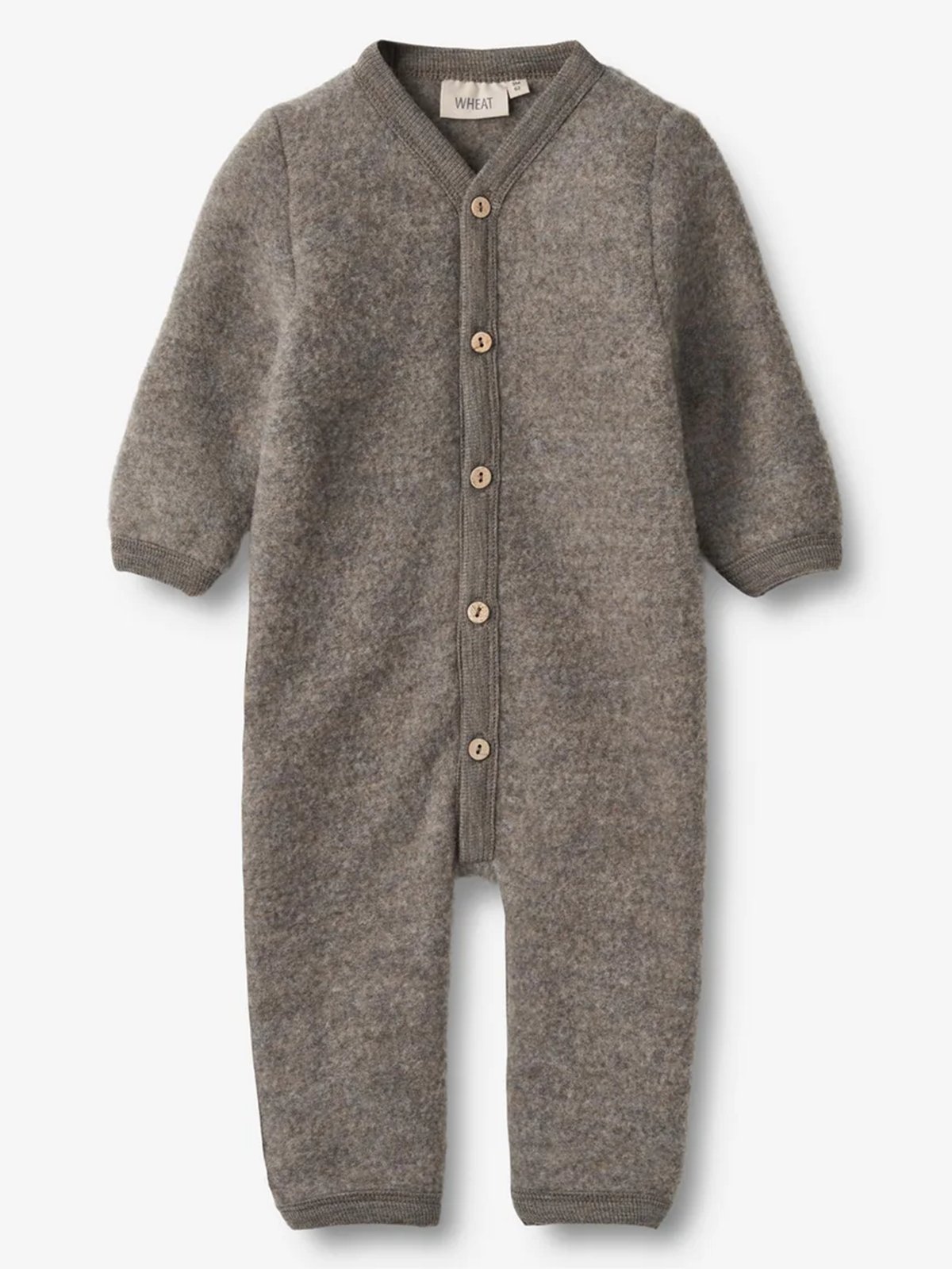 Wheat Wool Fleece Suit Levi Brown Melange
