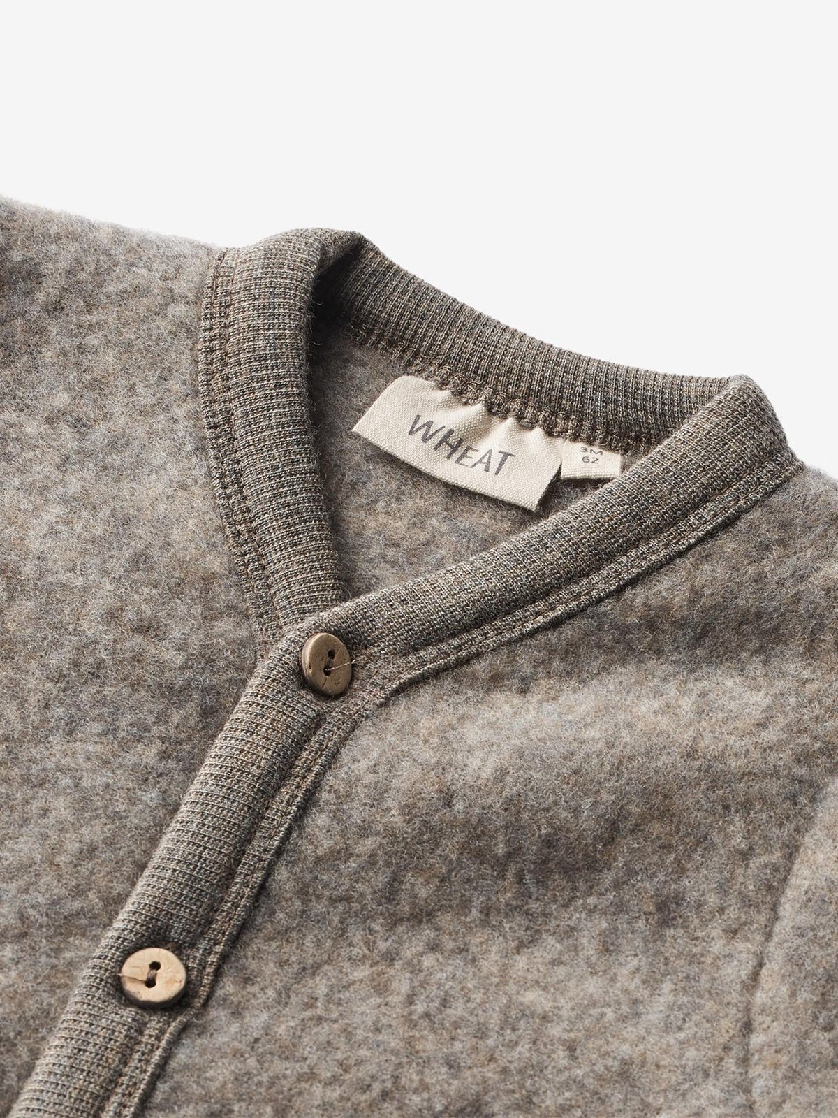 Wheat Wool Fleece Suit Levi Brown Melange