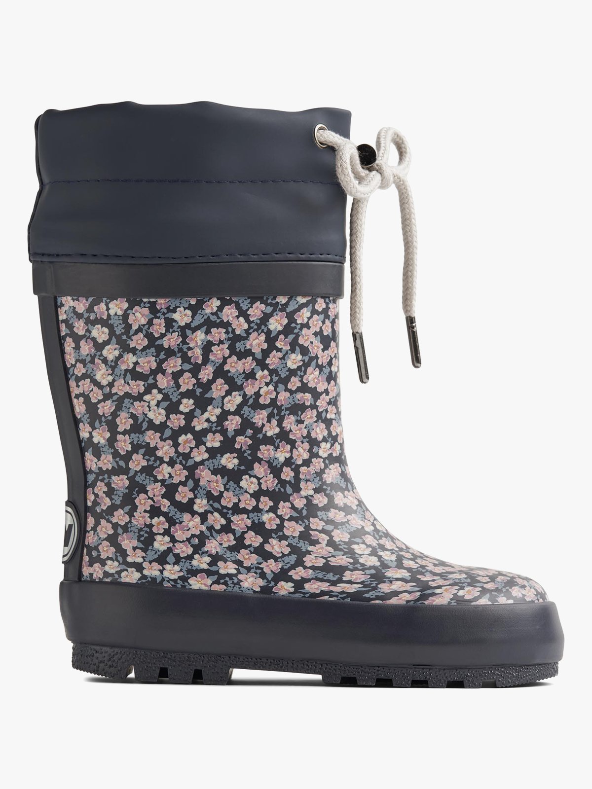 Wheat Rubber Boot Thermo Print Raining Flowers