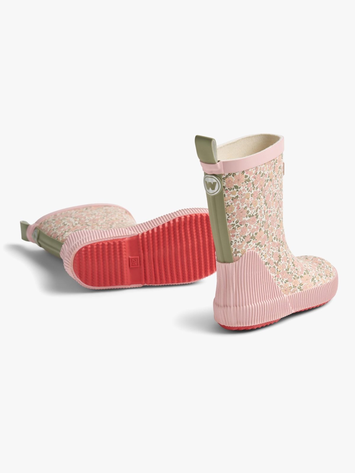 Wheat Rubber Boot Welly Ivory Flower Meadow