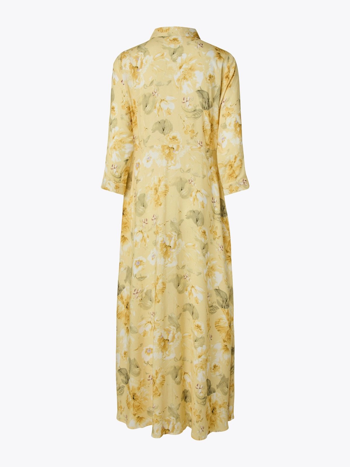 Y.A.S Savanna Long Shirt Dress Pale Banana