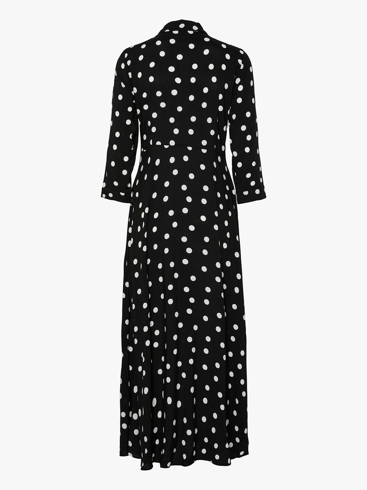 Y.A.S Savanna Long Shirt Dress Black / White