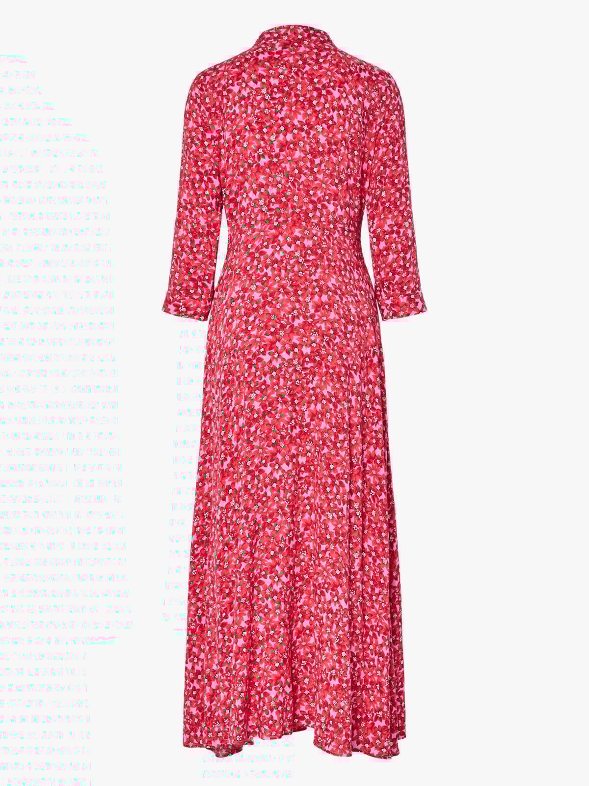 Y.A.S Savanna Long Shirt Dress Cyclamen Polly Print