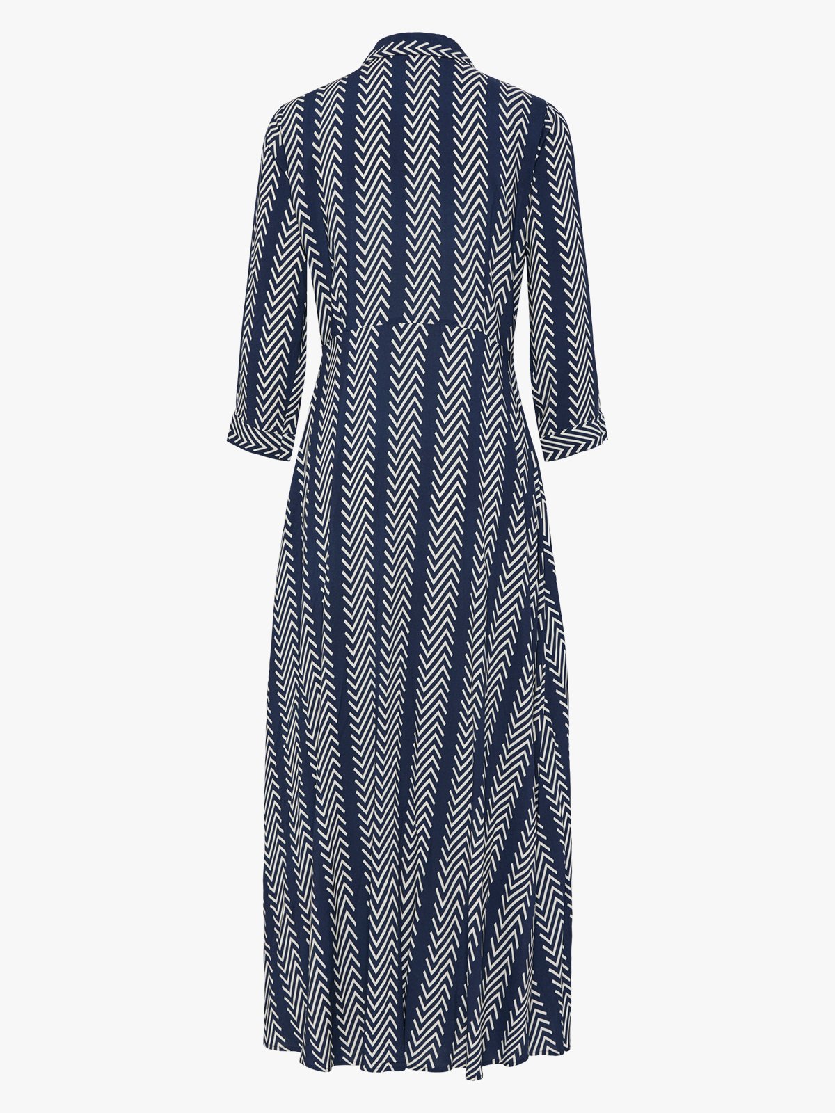 Y.A.S Savanna Long Shirt Dress Navy Blazer Soho