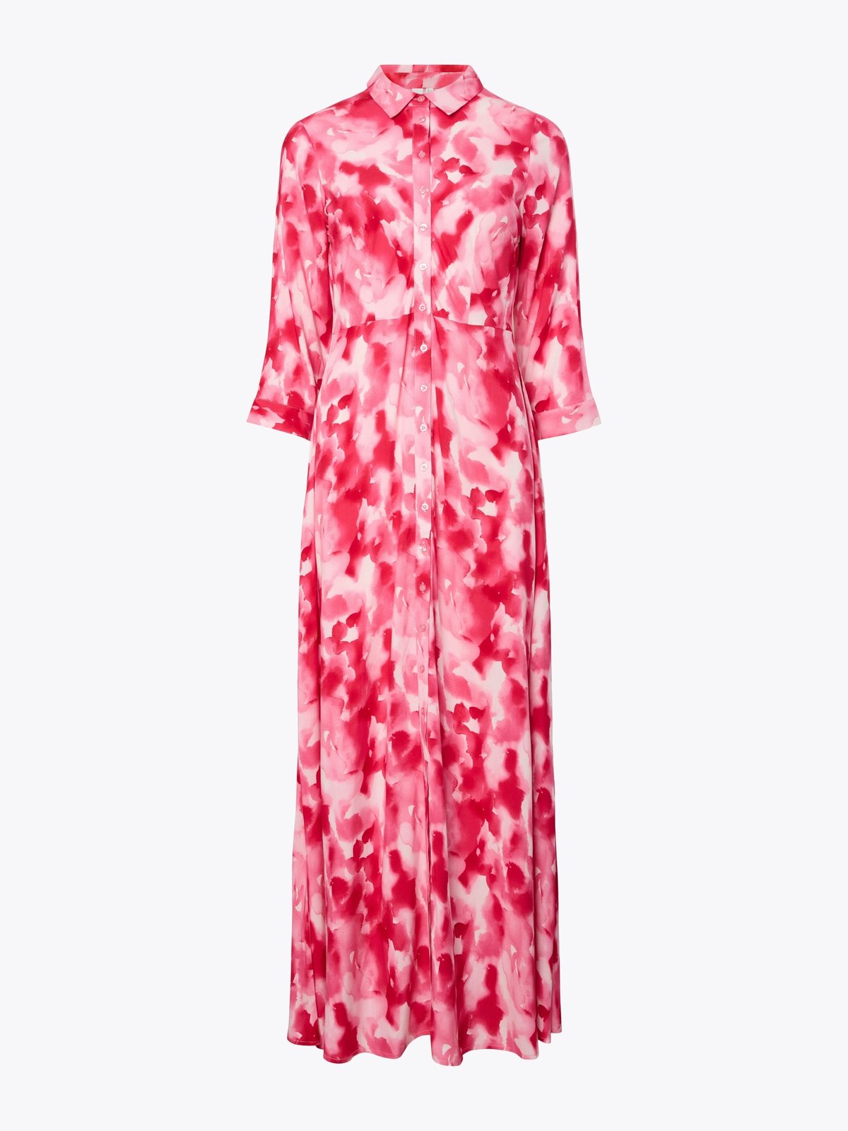 Y.A.S Savanna Long Shirt Dress Sachet Pink