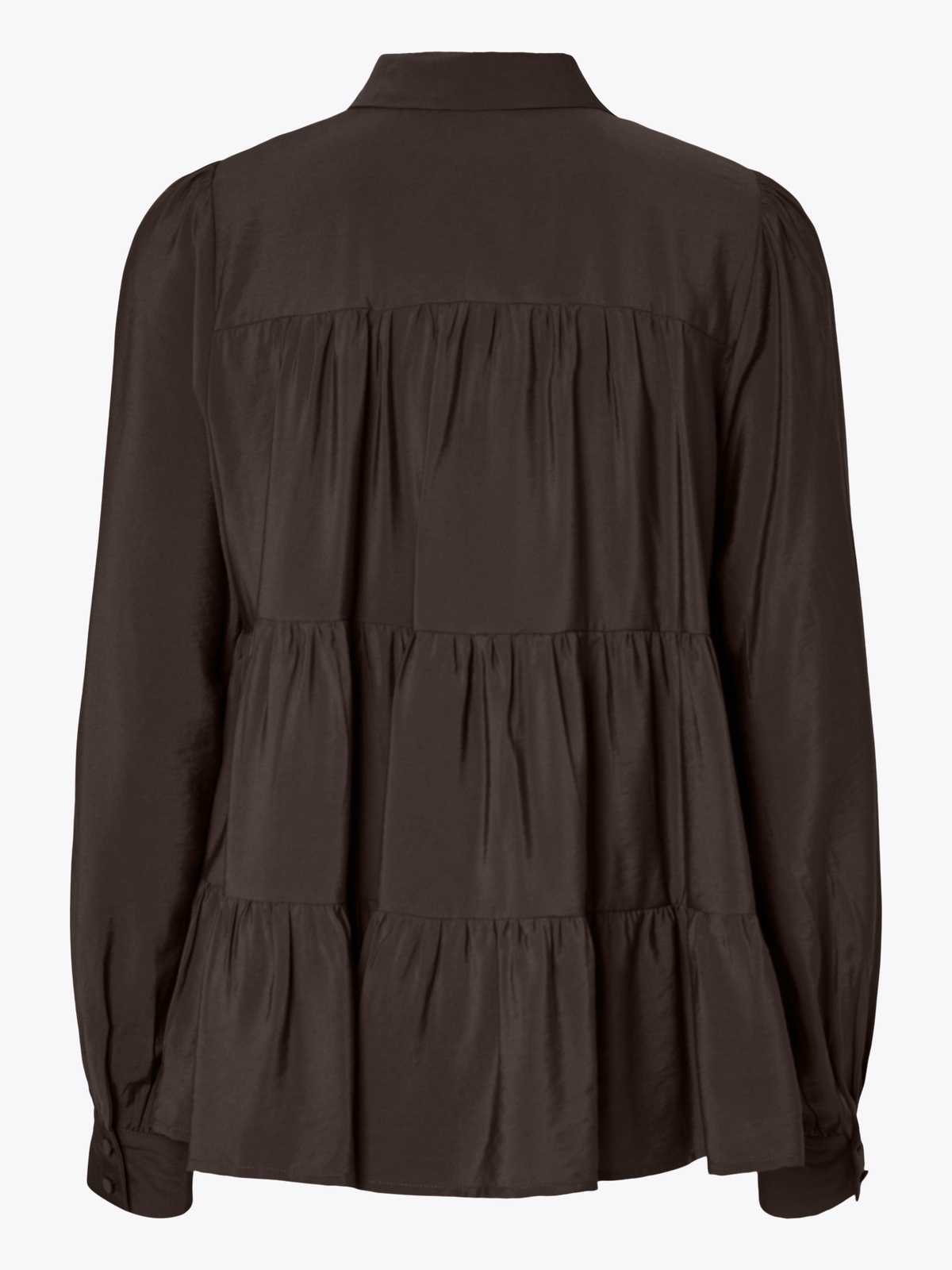 Y.A.S Pala Long Sleeve Shirt Coffee Bean