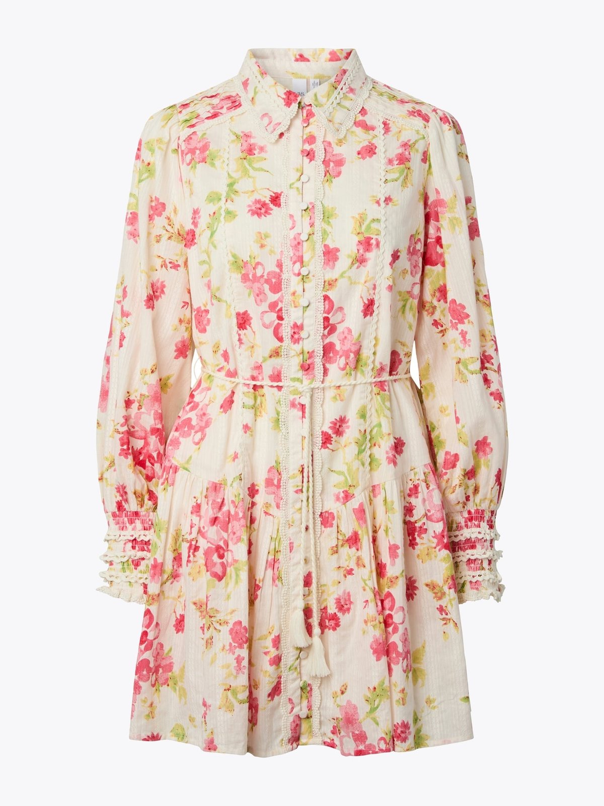 Y.A.S Somellie Long Sleeve Shirt Dress Birch