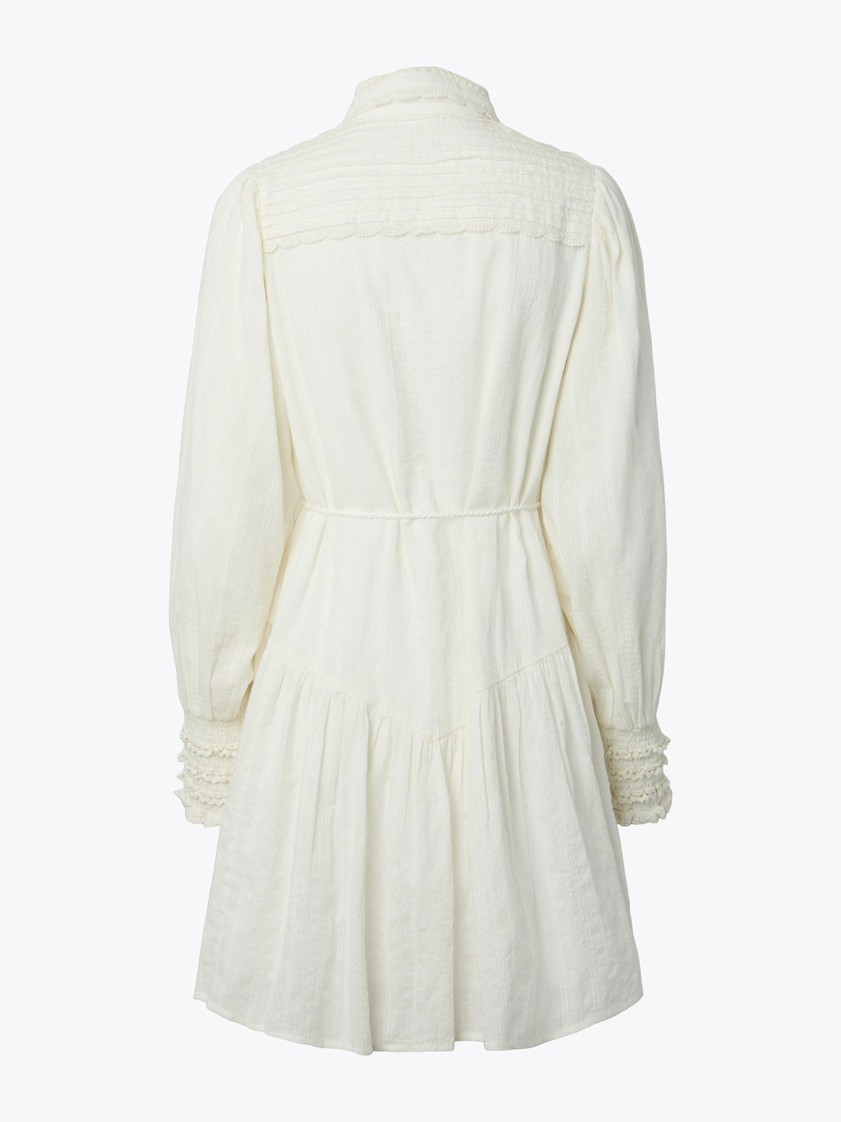 Y.A.S Somellie Long Sleeve Shirt Dress Star White