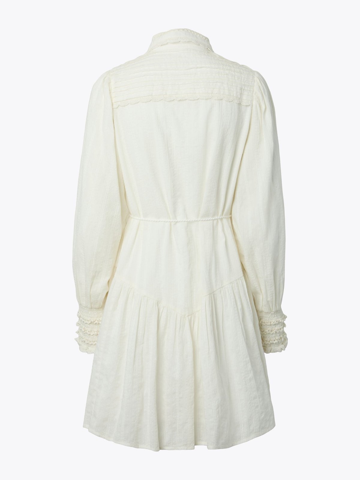 Y.A.S Somellie Long Sleeve Shirt Dress Star White