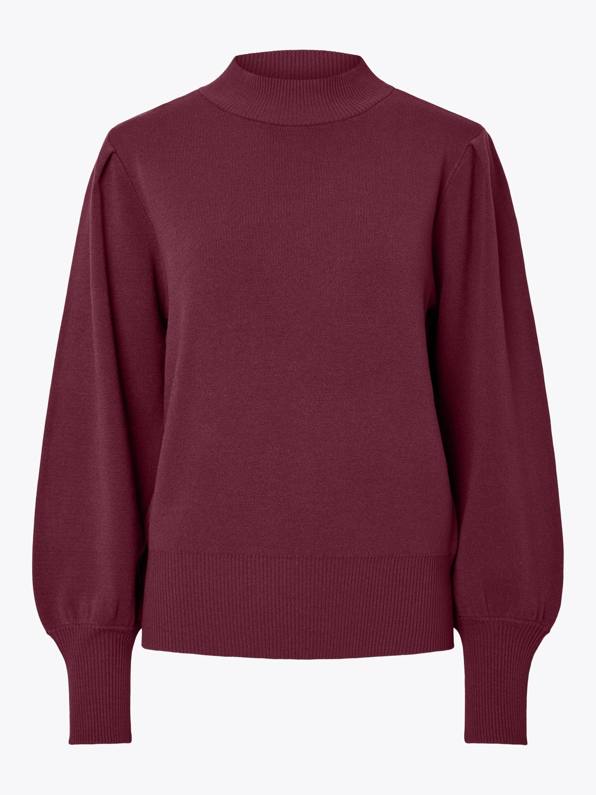 Y.A.S Fonny Long Sleeve Knit Pullover Fig