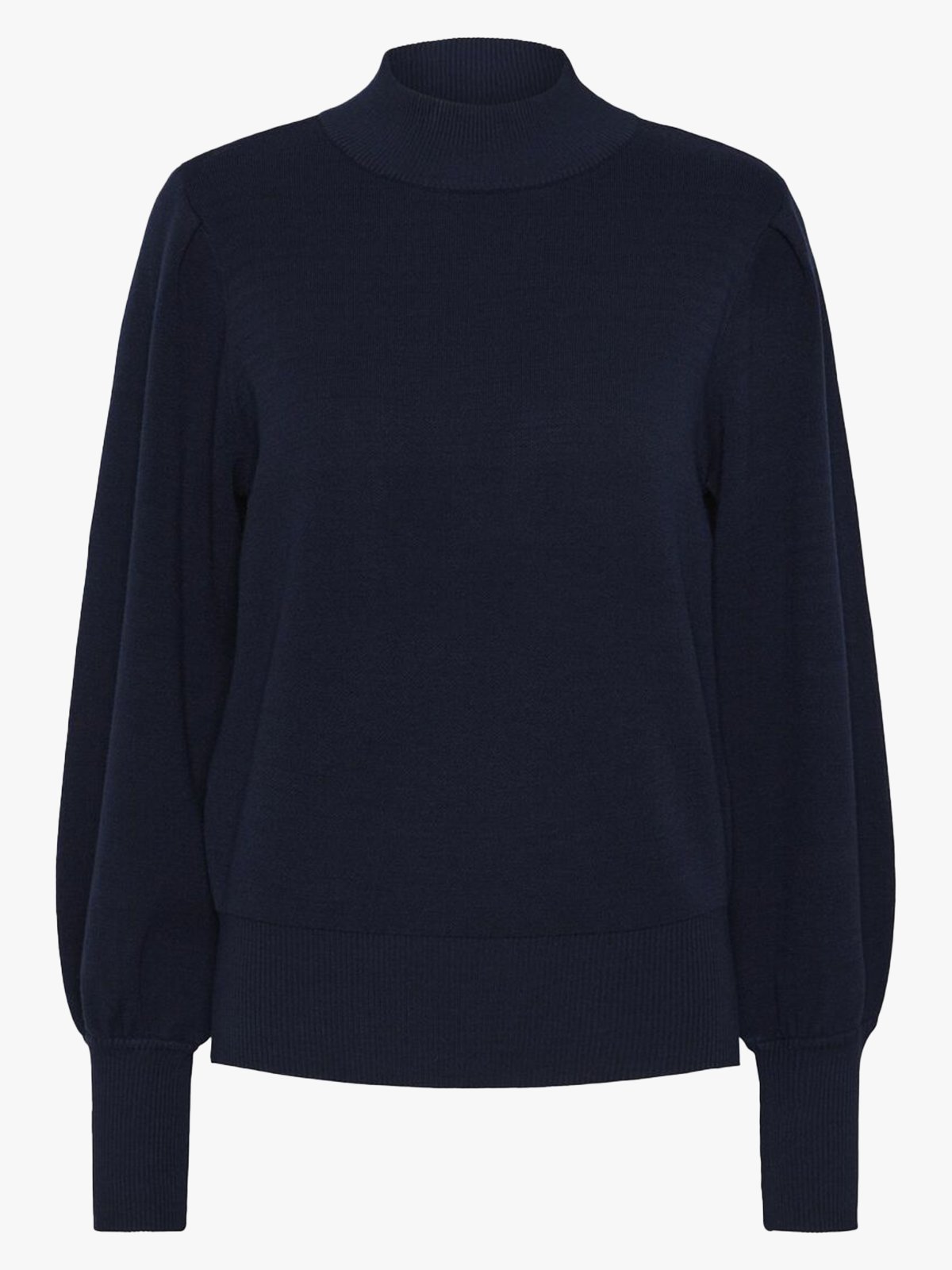 Y.A.S Fonny Long Sleeve Knit Pullover Navy Blazer