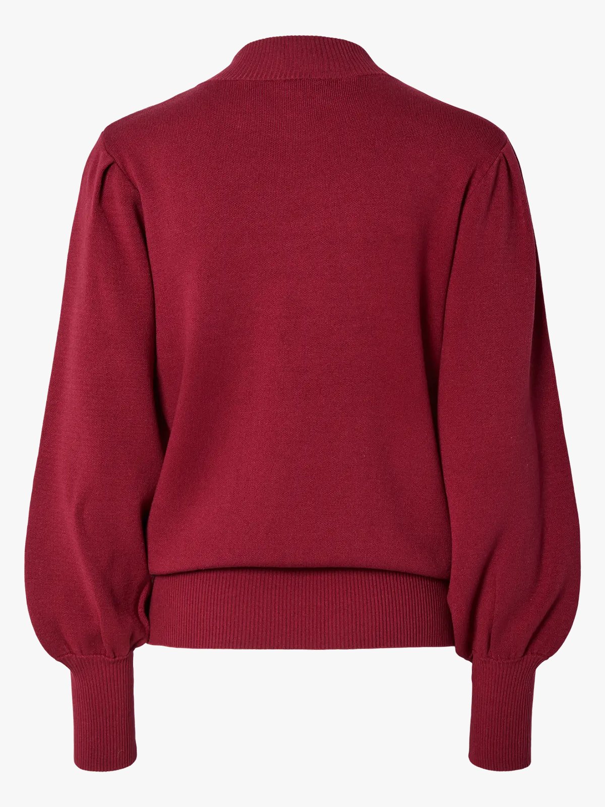 Y.A.S Fonny Long Sleeve Knit Pullover Tibetan Red