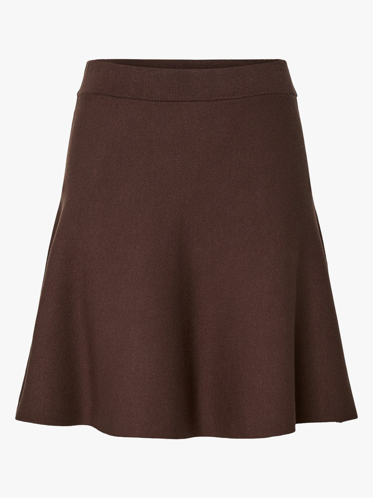 Y.A.S Fonny High Waisted Skirt Chocolate Brown