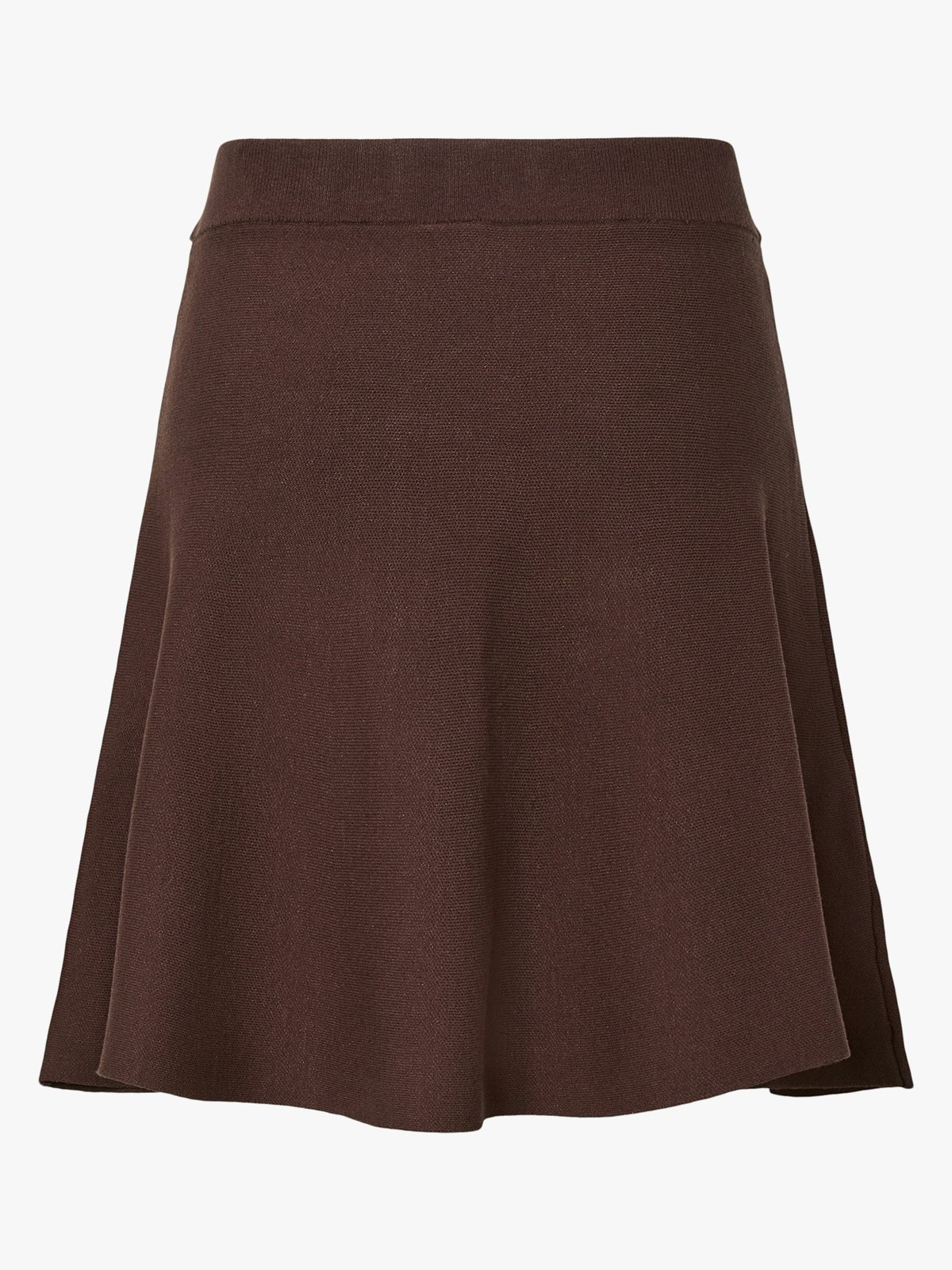 Y.A.S Fonny High Waisted Skirt Chocolate Brown