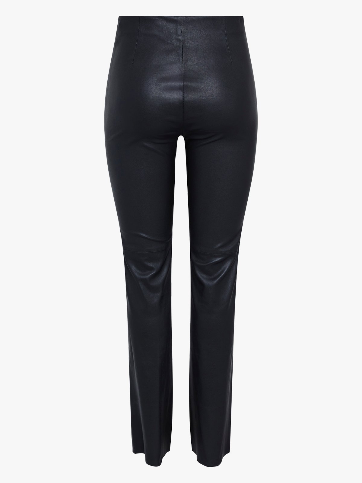 Y.A.S Zellu Bootcut Leather Pants Black