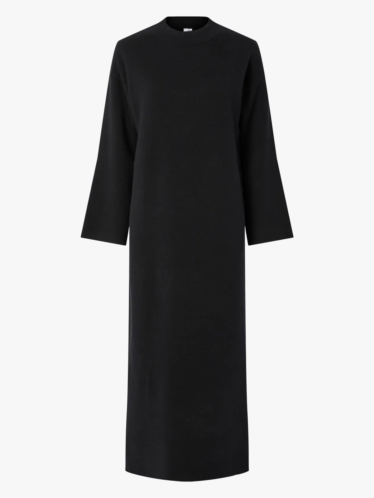 Y.A.S Elma Long Sleeve Long Knit Dress Black
