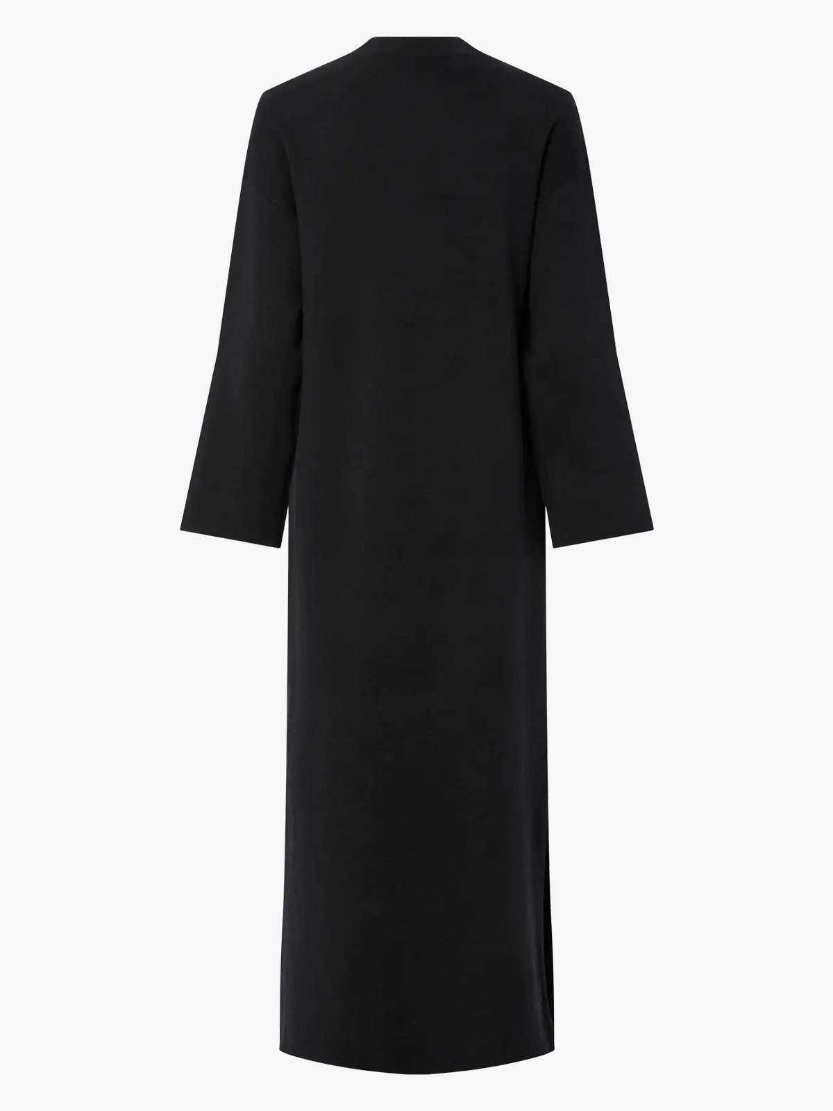 Y.A.S Elma Long Sleeve Long Knit Dress Black