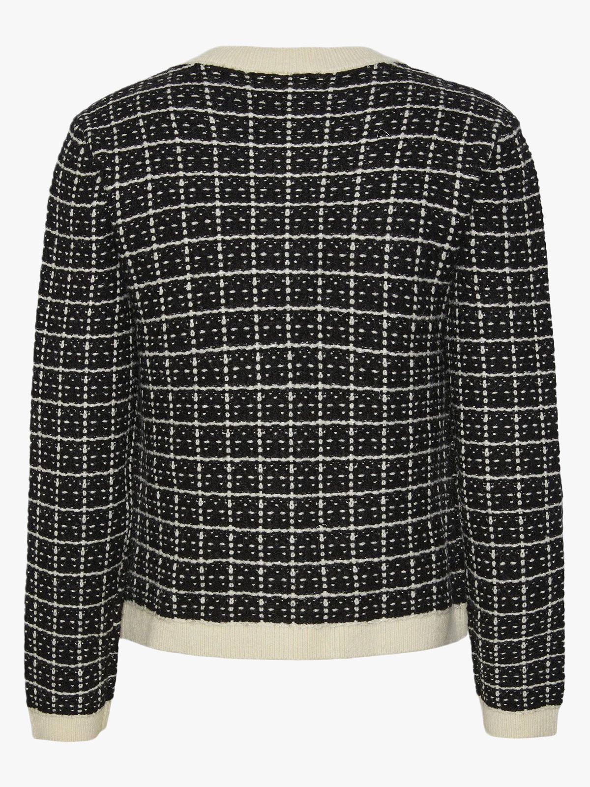 Y.A.S Livia Long Sleeve Short Knit Cardigan Black