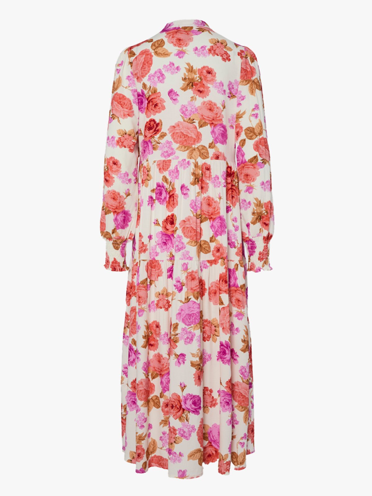 Y.A.S Asina Long Sleeve Long Shirt Dress Rød