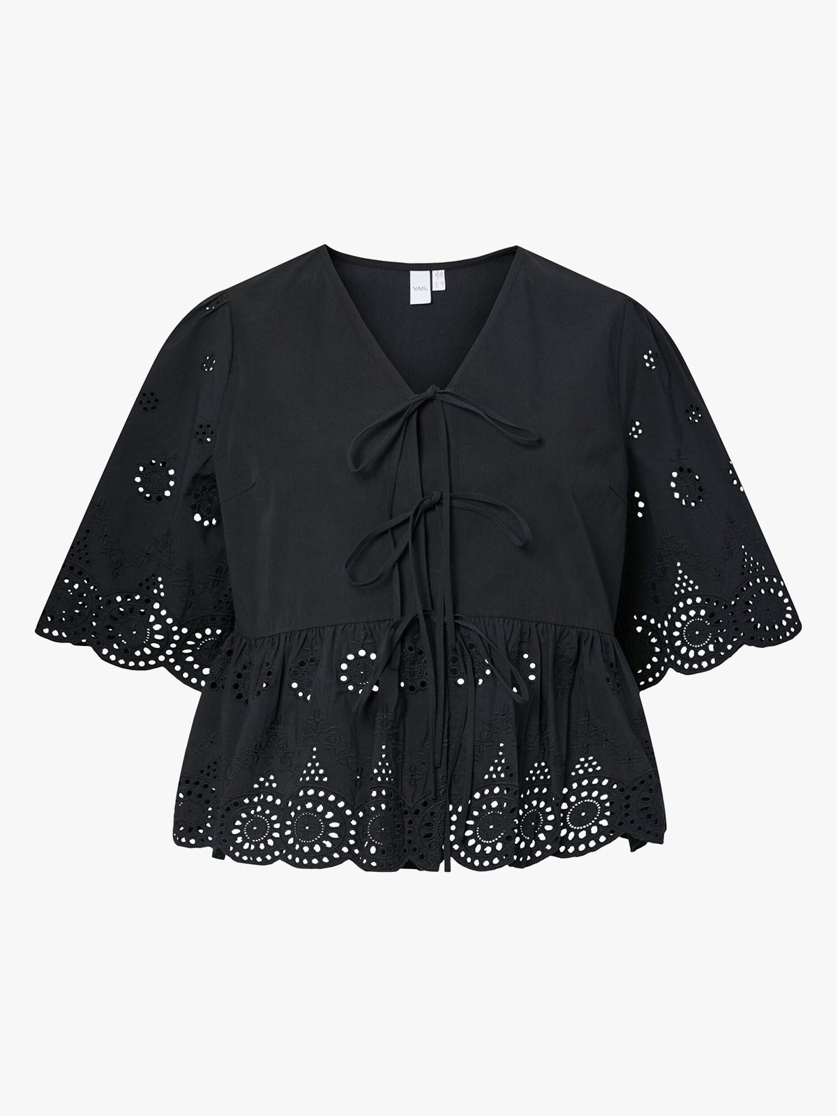Y.A.S Cornelia 2/4 Tie Top Black