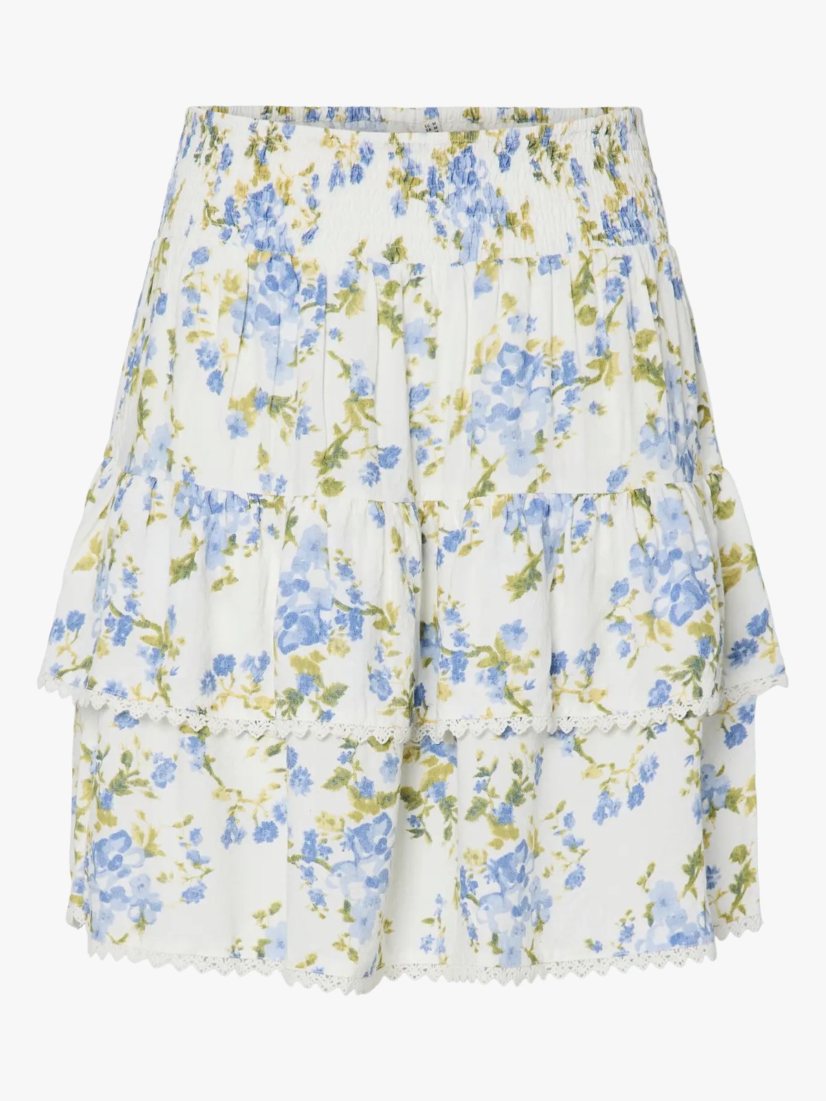 Y.A.S Tilera High Waist Smock Skirt Star White Sumelli