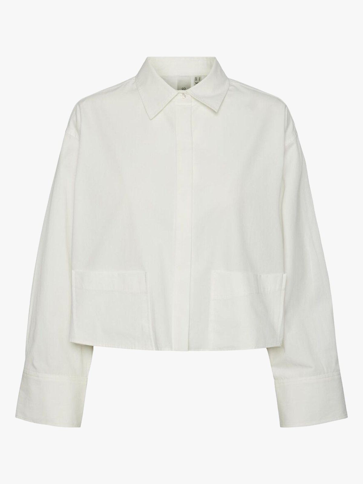 Y.A.S Lee Long Sleeve Short Shirt Star White