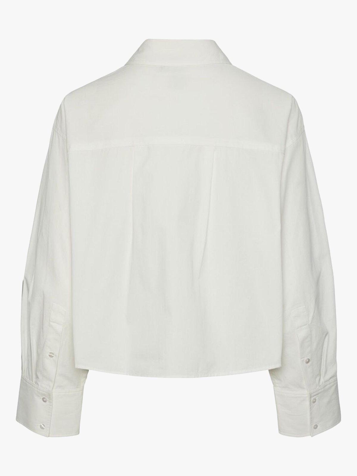 Y.A.S Lee Long Sleeve Short Shirt Star White