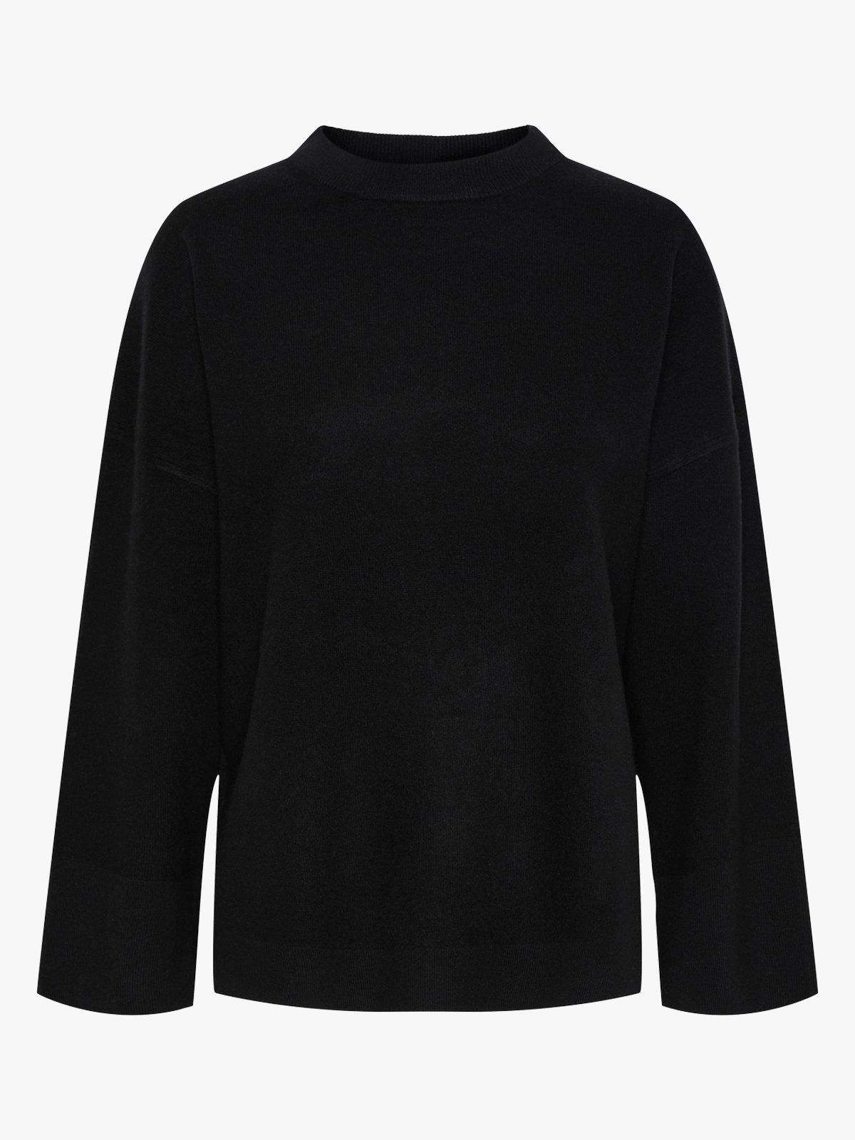 Y.A.S Emilie O-Neck Knit Pullover Black