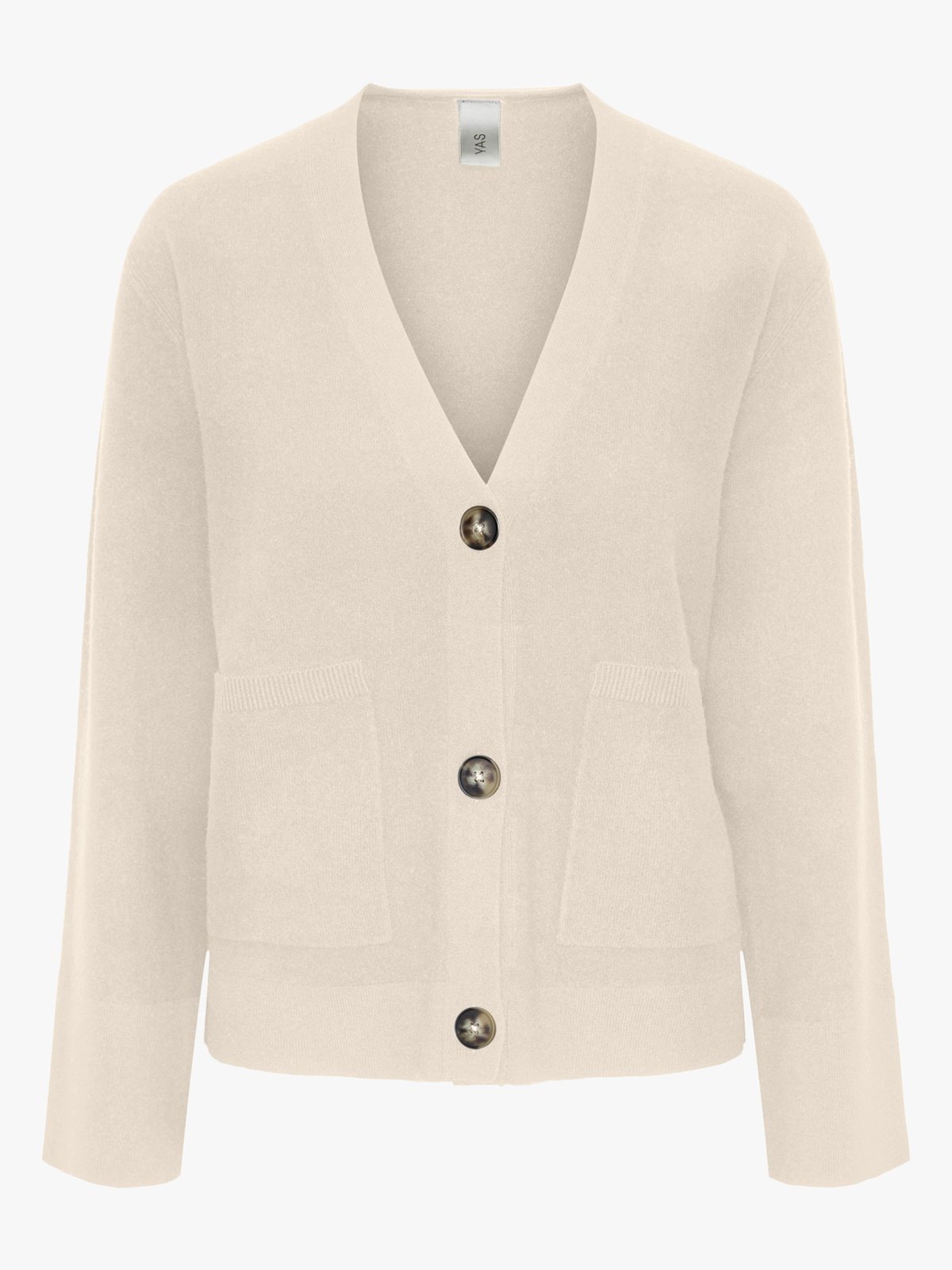 Y.A.S Emilie Long Sleeve Cardigan Knit Birch