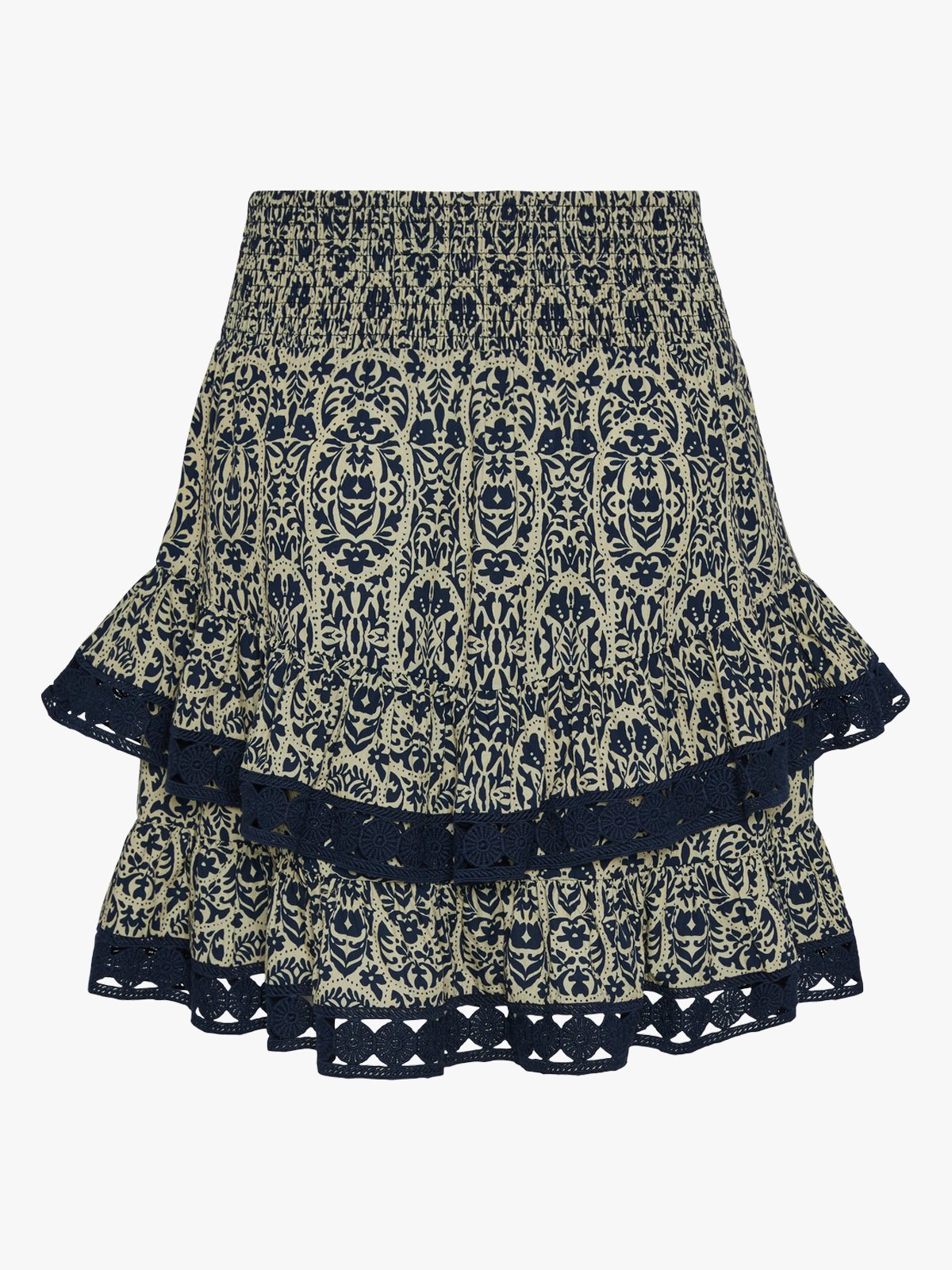 Y.A.S Wally High Waisted Skirt Safari Wally print