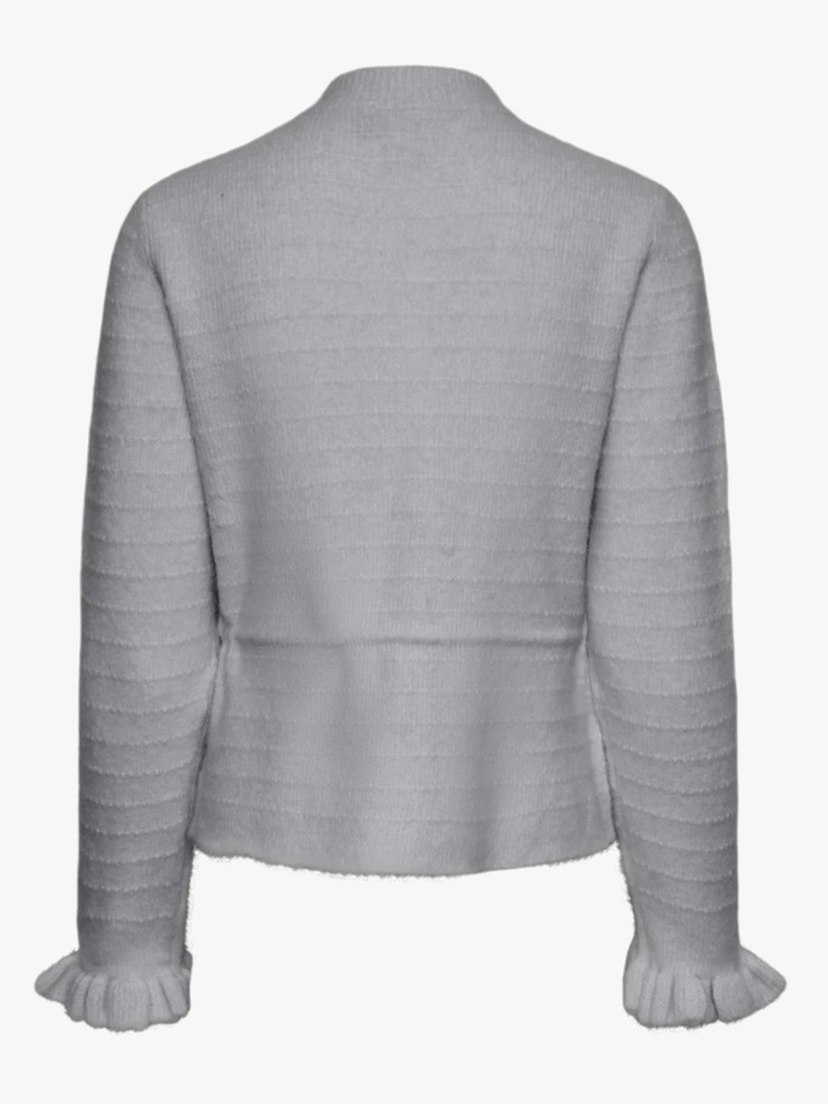 Y.A.S Thellis Long Sleeve Knit Cardigan Light Grey Melange