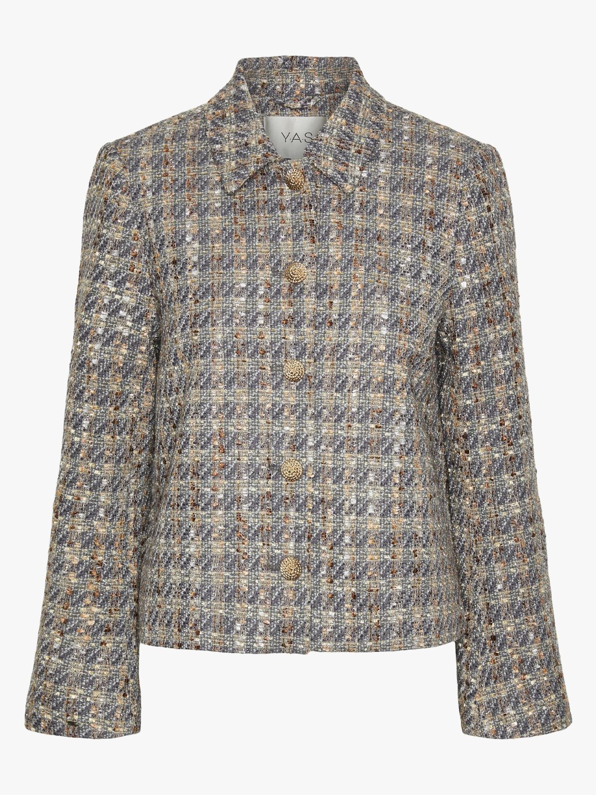 Y.A.S Siraz Long Sleeve Short Jacket Silver Bullet